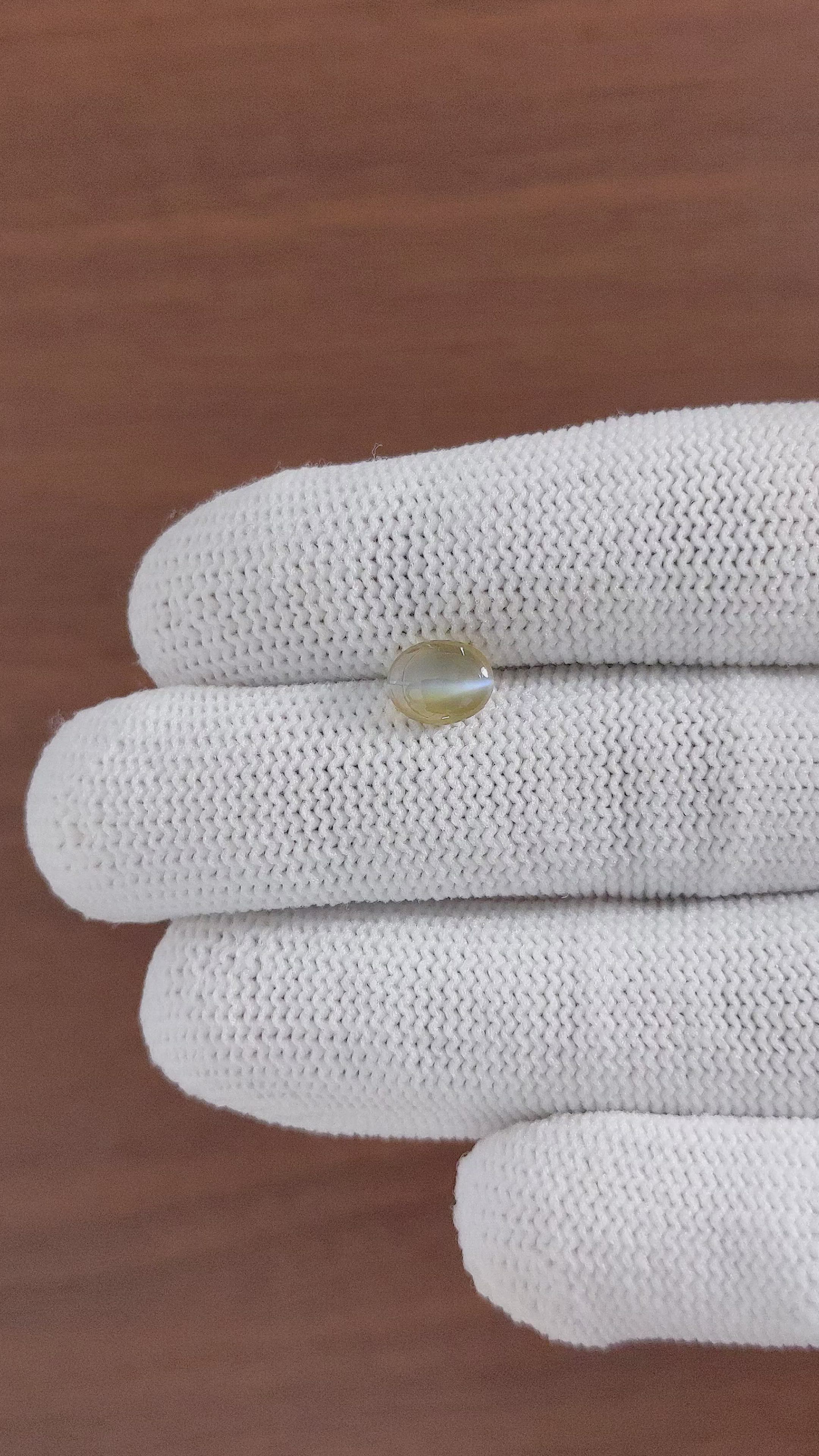 2.16 Ct. Cabochon Chrysoberyl from Madagascar Size Video