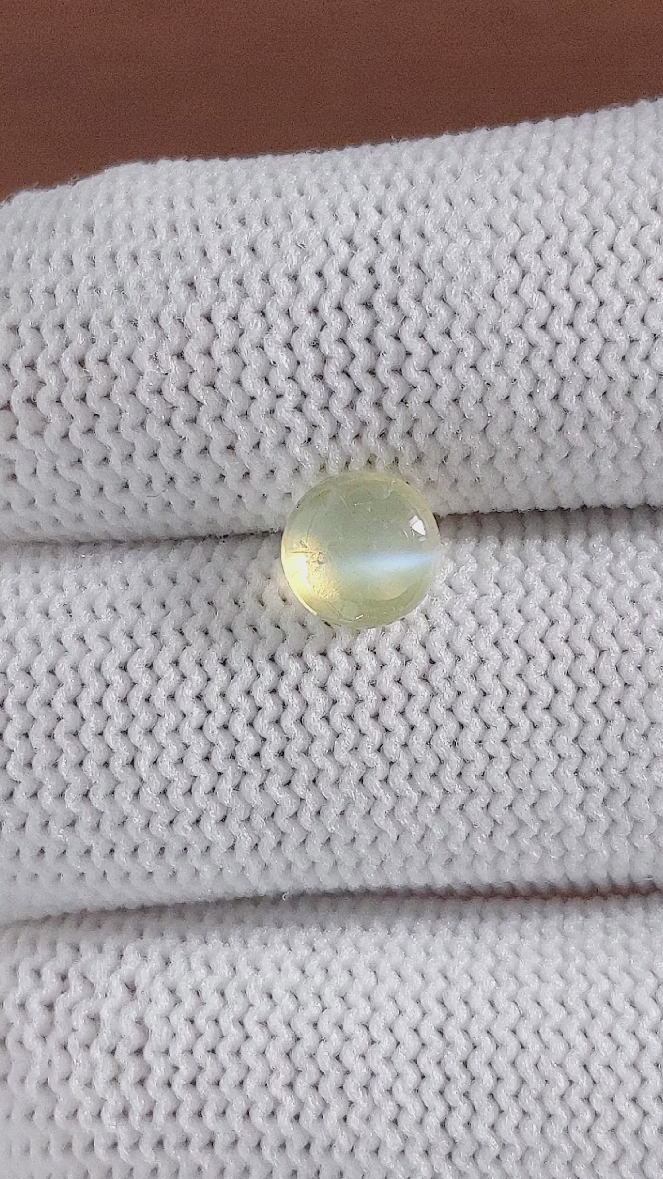 2.00 Ct. Cabochon Chrysoberyl from Ceylon (Sri Lanka) Size Video