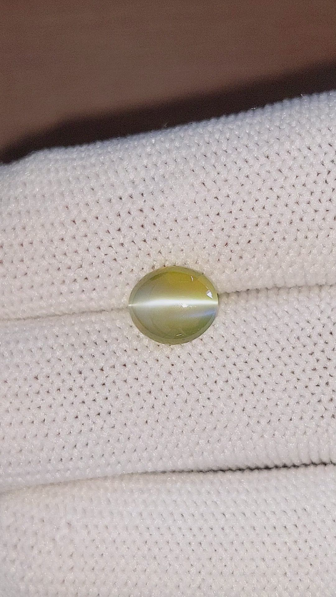 2.85 Ct. Cabochon Chrysoberyl from Tanzania Size Video