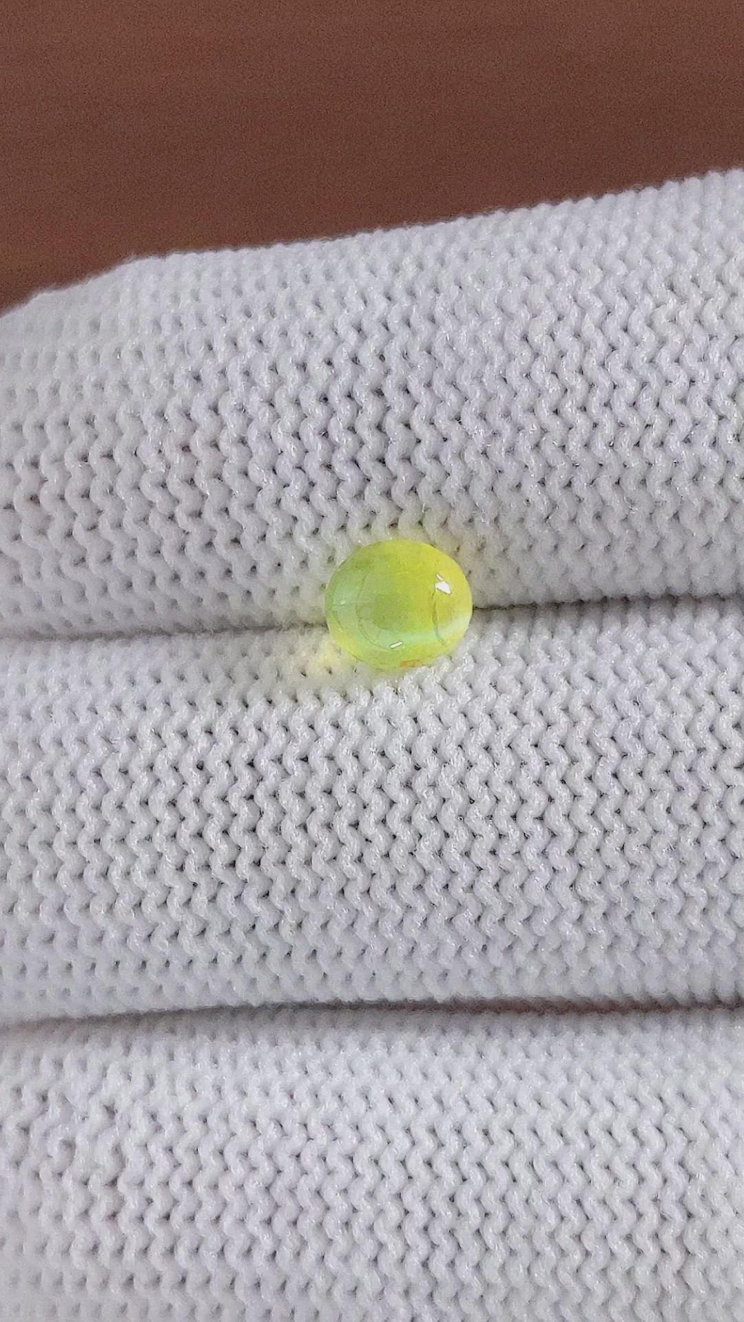 1.32 Ct. Cabochon Chrysoberyl from Ceylon (Sri Lanka) Size Video