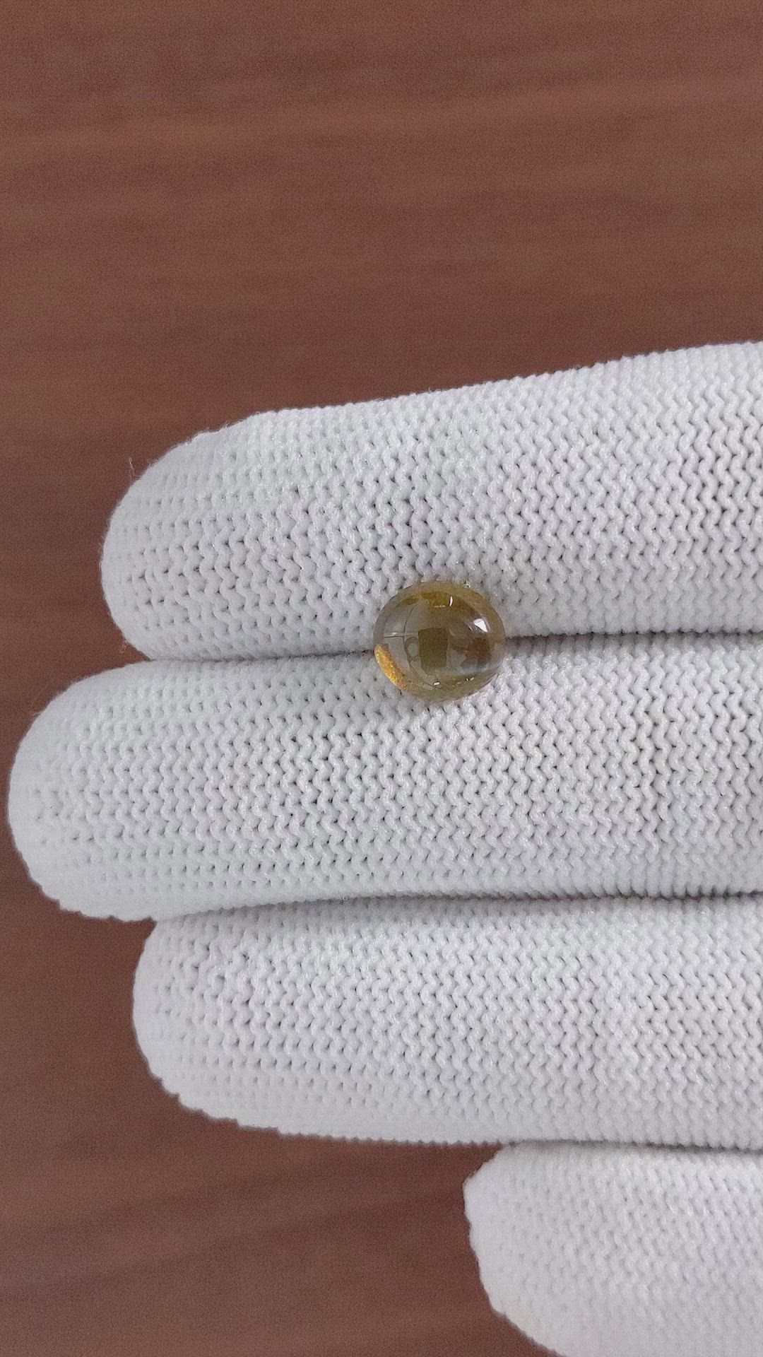 3.02 Ct. Cabochon Chrysoberyl from Tanzania Size Video