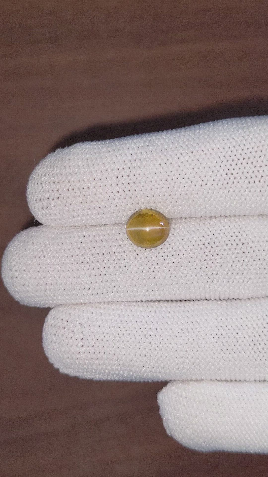3.02 Ct. Cabochon Chrysoberyl from Tanzania Size Video