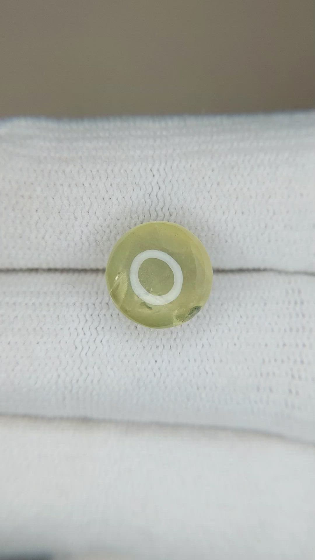 6.21 Ct. Cabochon Chrysoberyl Size Video