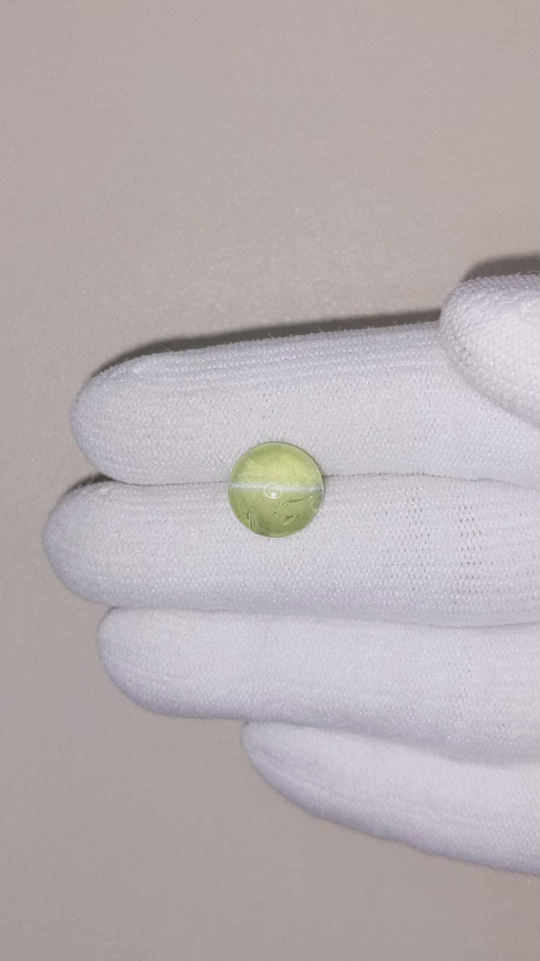 6.21 Ct. Cabochon Chrysoberyl Size Video
