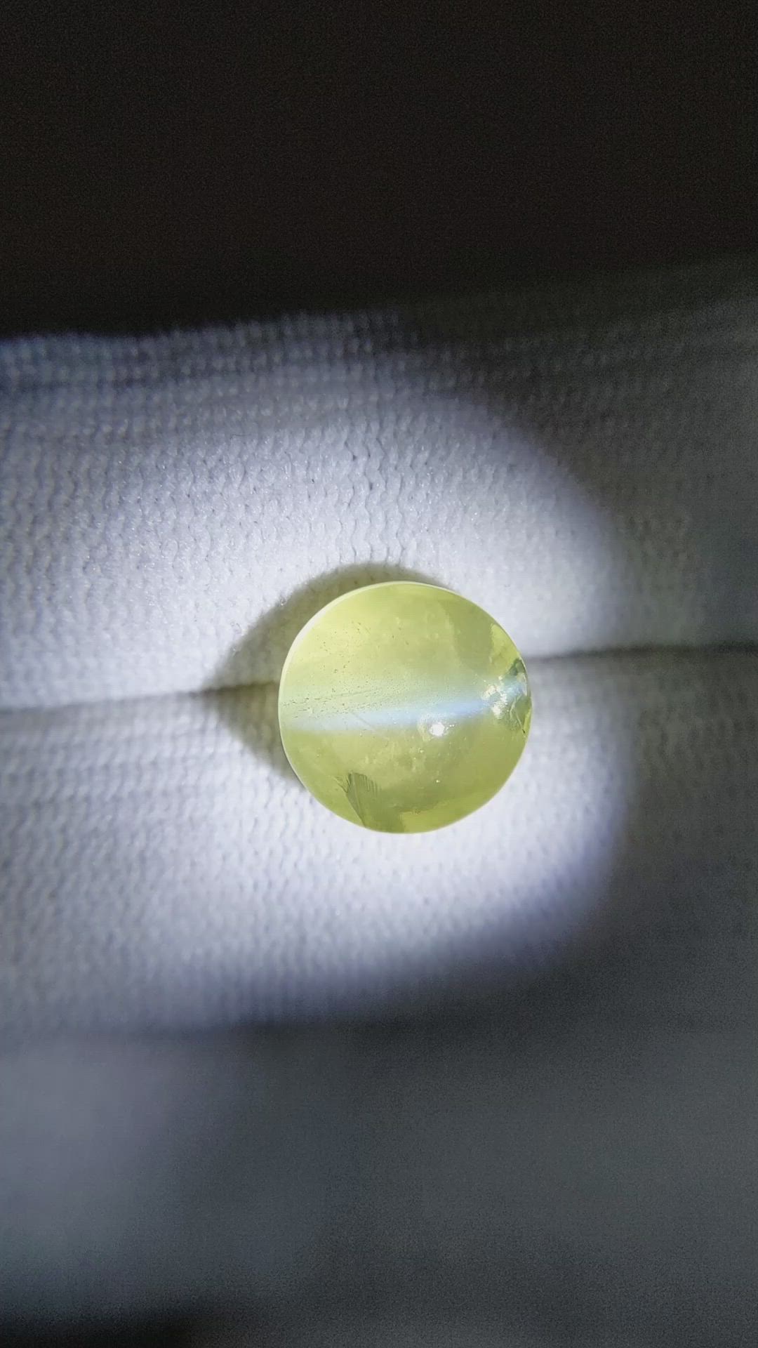6.21 Ct. Cabochon Chrysoberyl Size Video