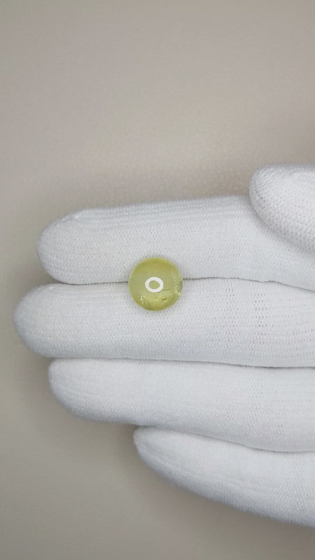 6.21 Ct. Cabochon Chrysoberyl Size Video