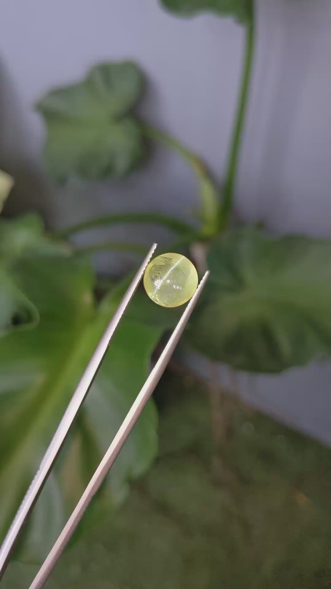 6.21 Ct. Cabochon Chrysoberyl Size Video