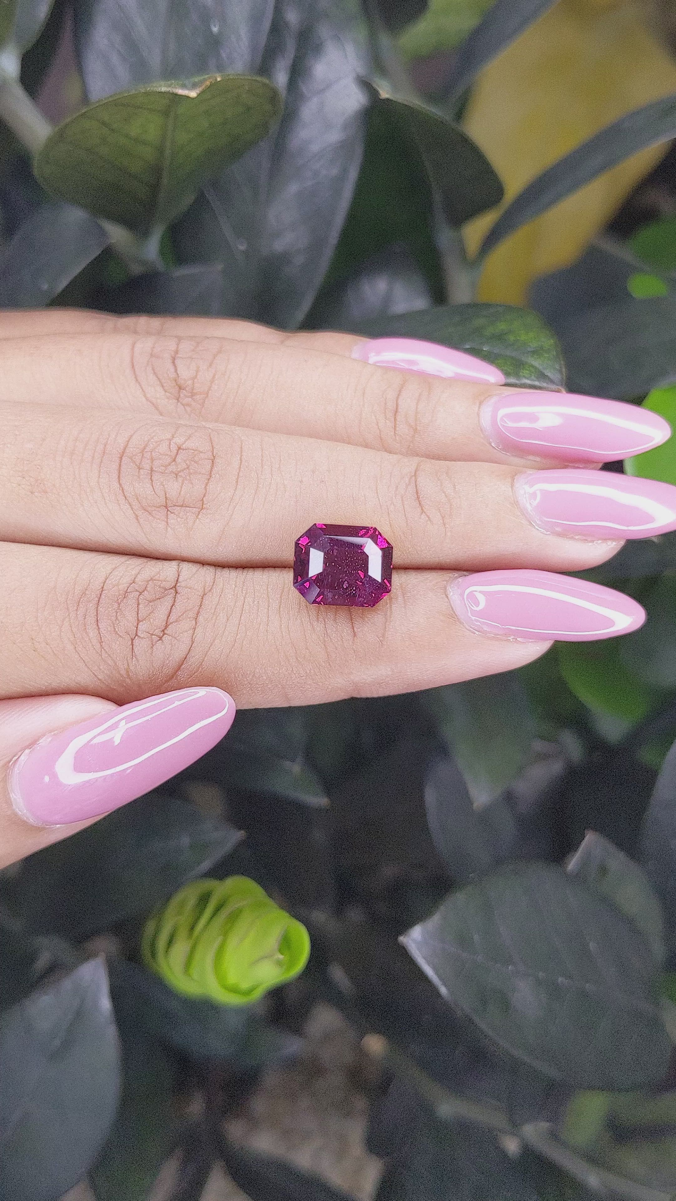 5.85 Ct. Garnet from Tanzania Size Video