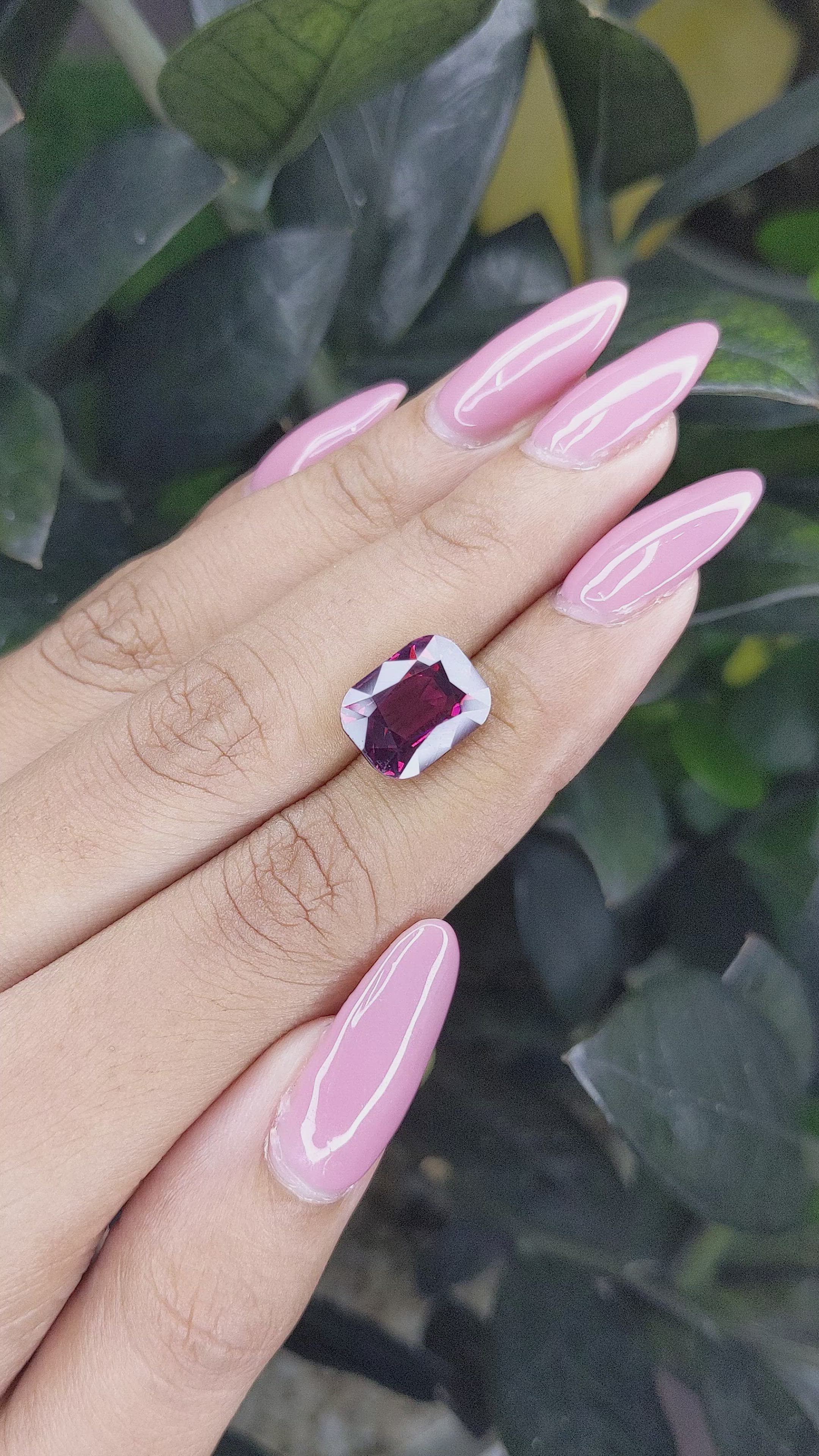 7.02 Ct. Garnet from Tanzania Size Video