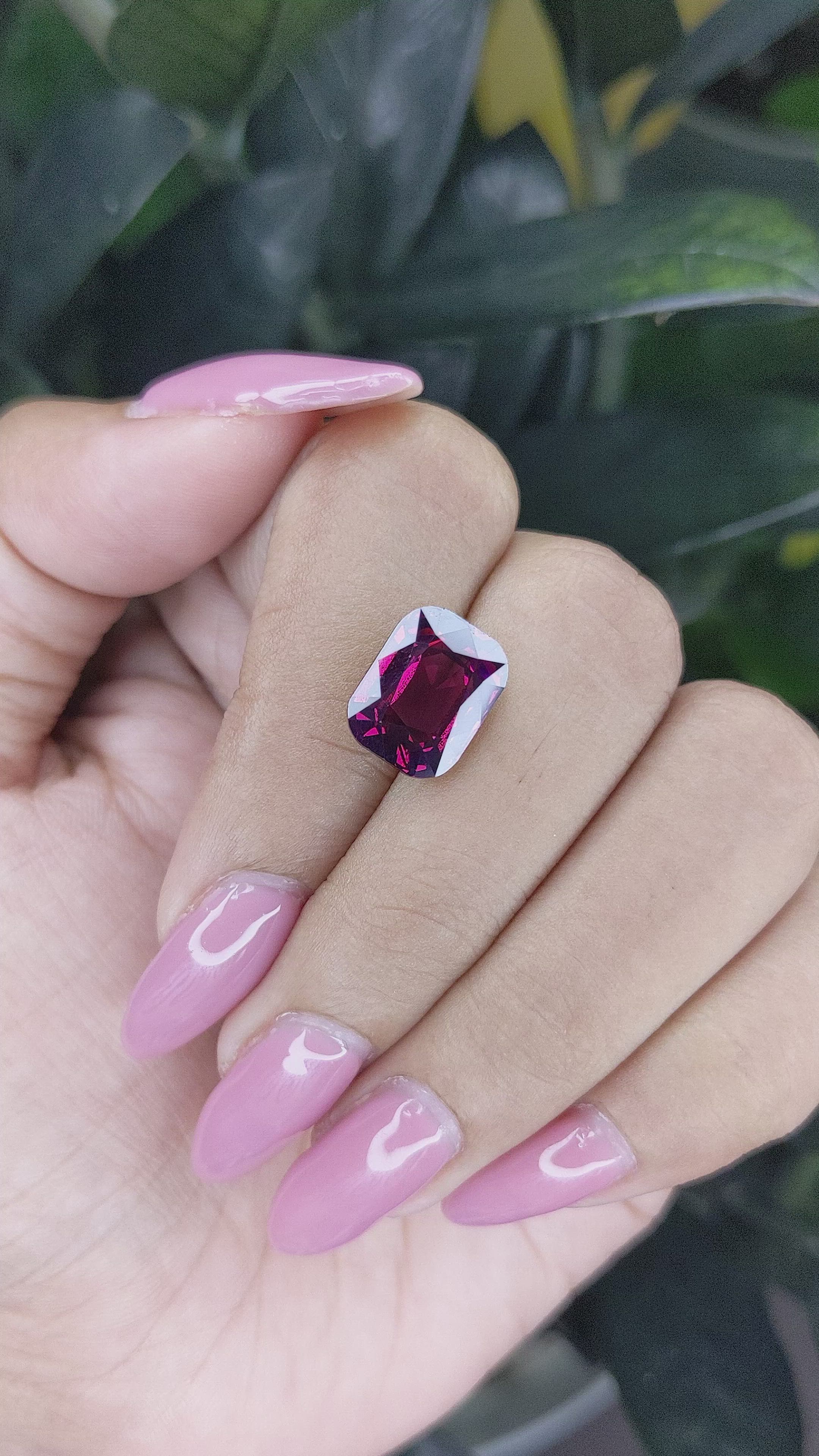 7.02 Ct. Garnet from Tanzania Size Video