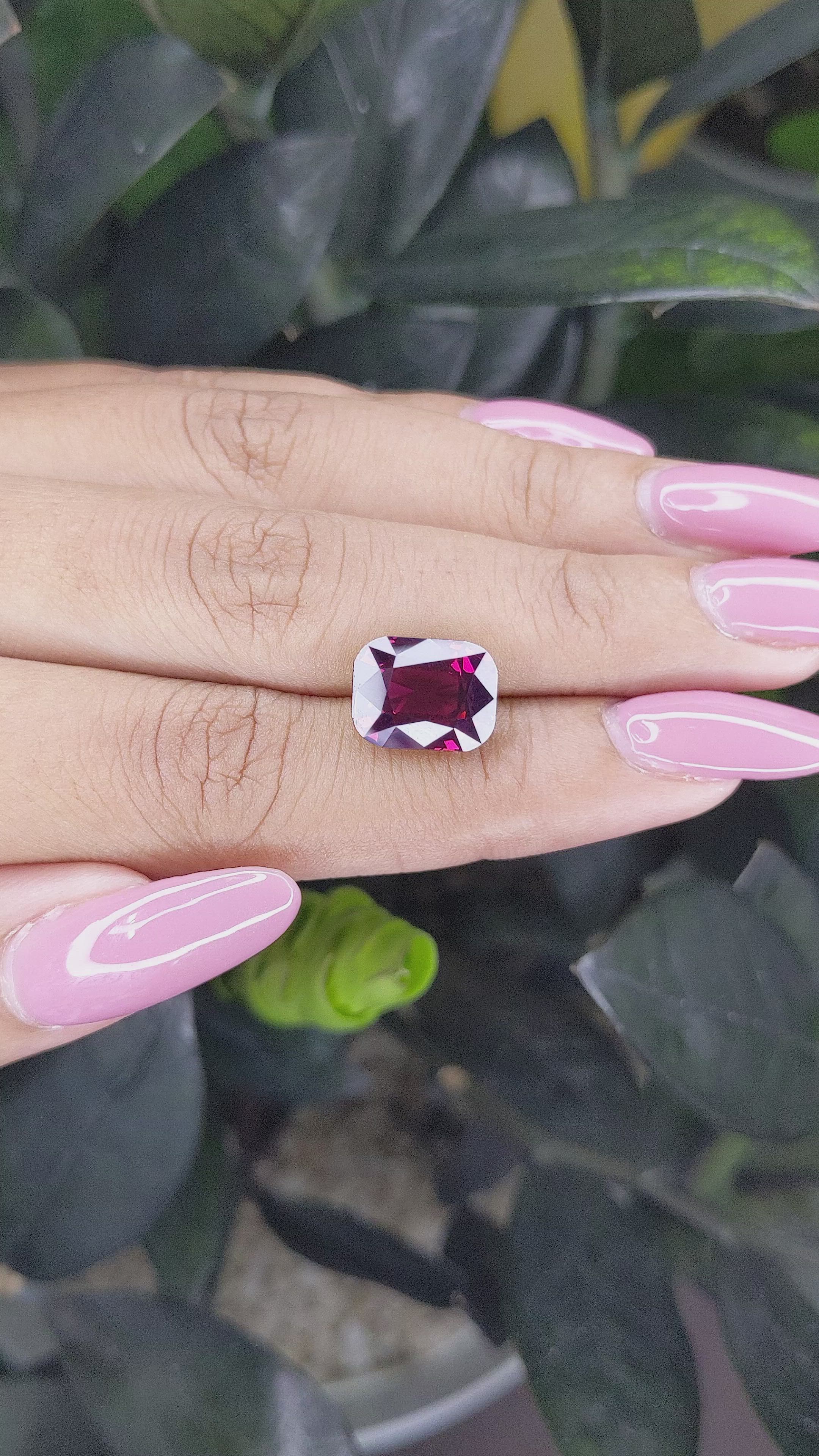 7.02 Ct. Garnet from Tanzania Size Video