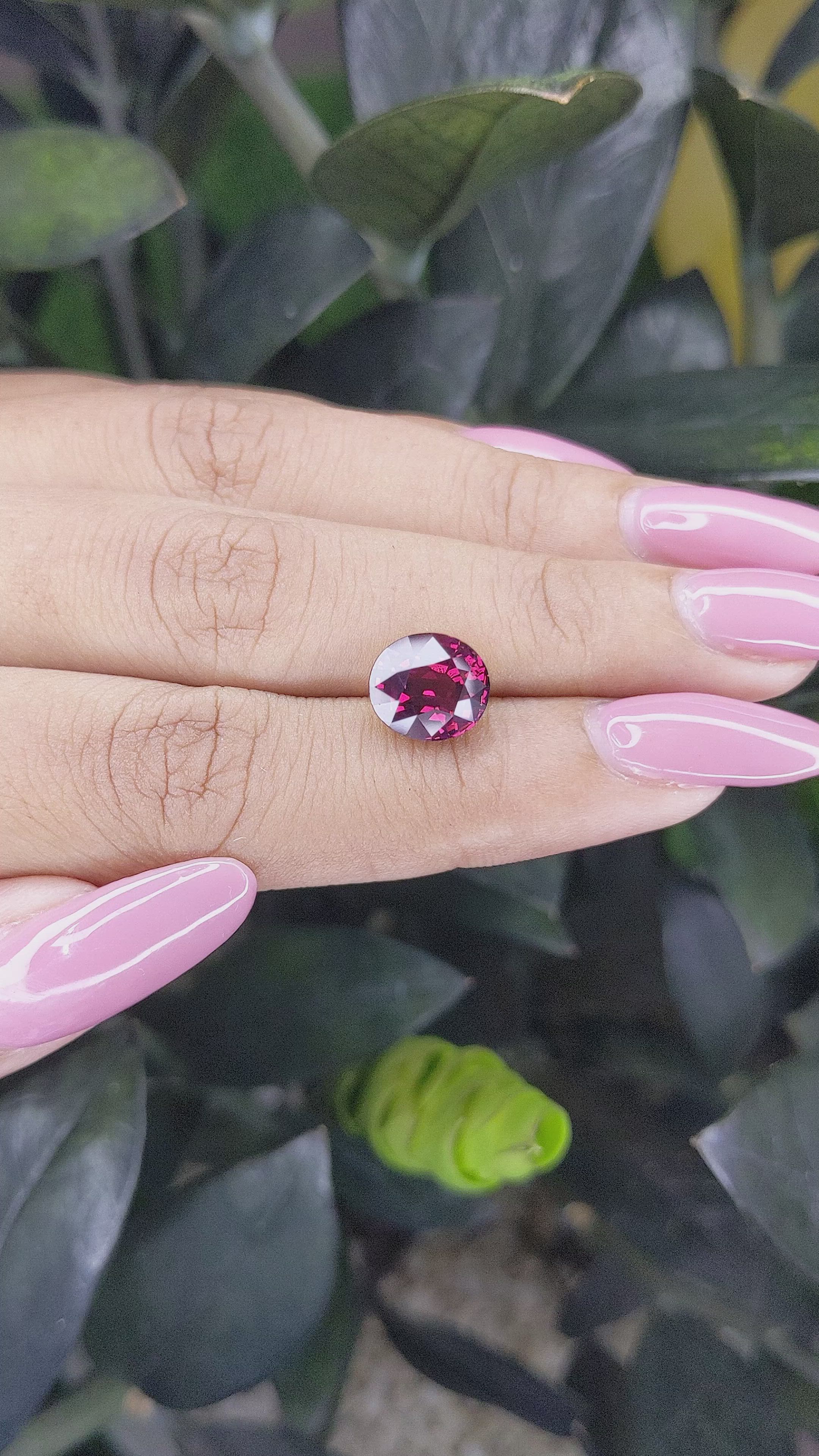 3.98 Ct. Garnet from Tanzania Size Video