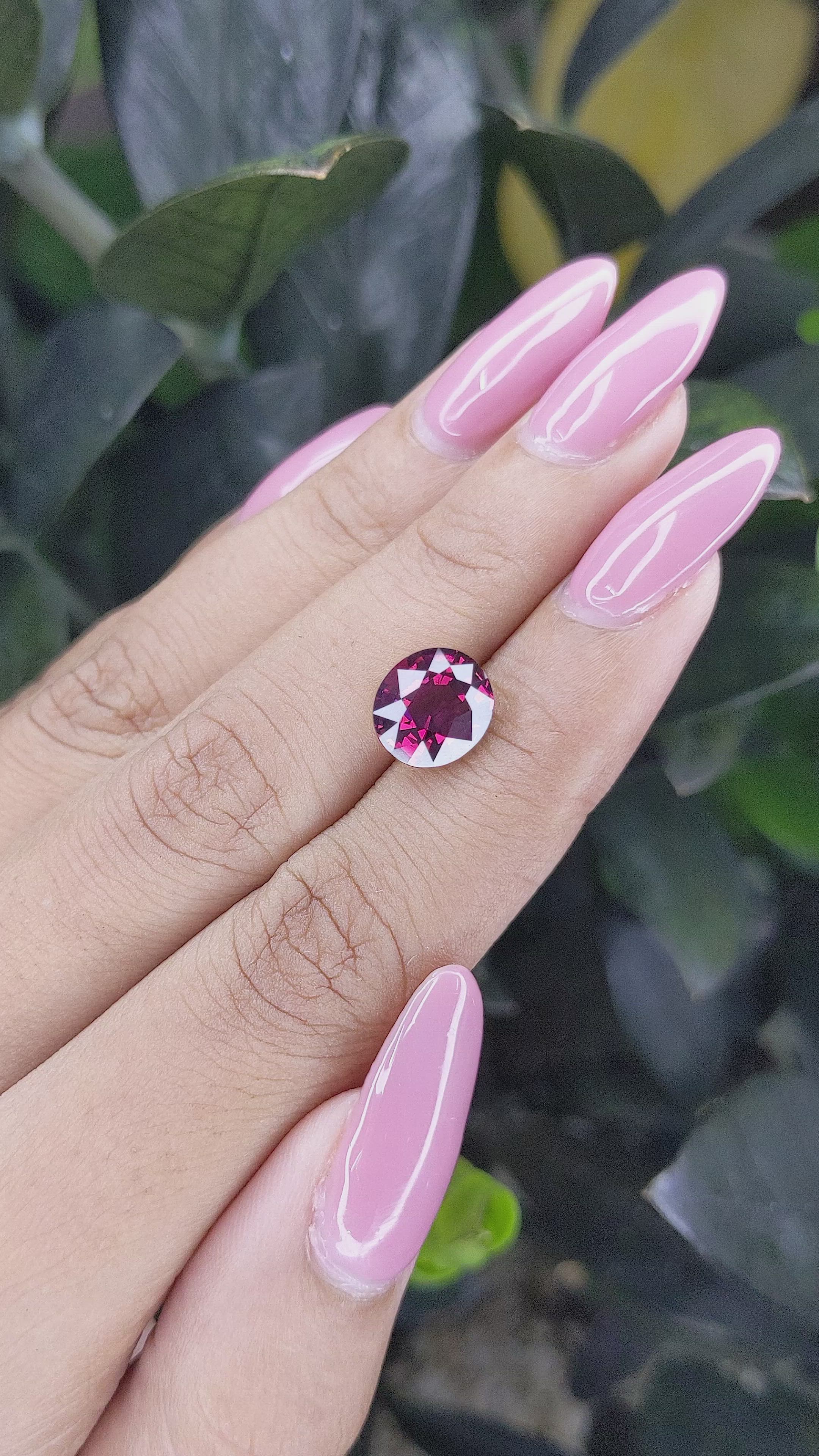 3.98 Ct. Garnet from Tanzania Size Video