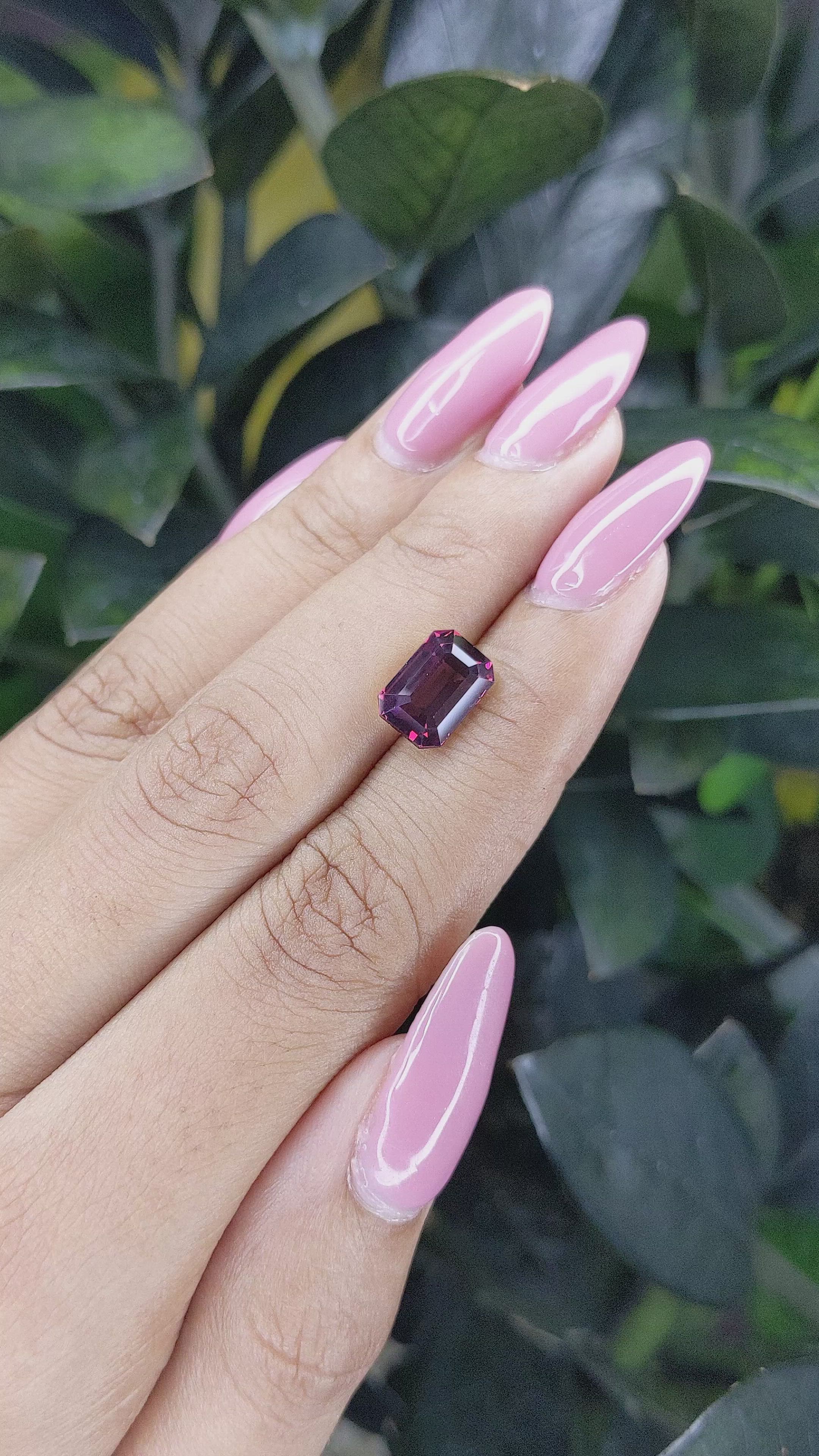 3.70 Ct. Garnet from Tanzania Size Video