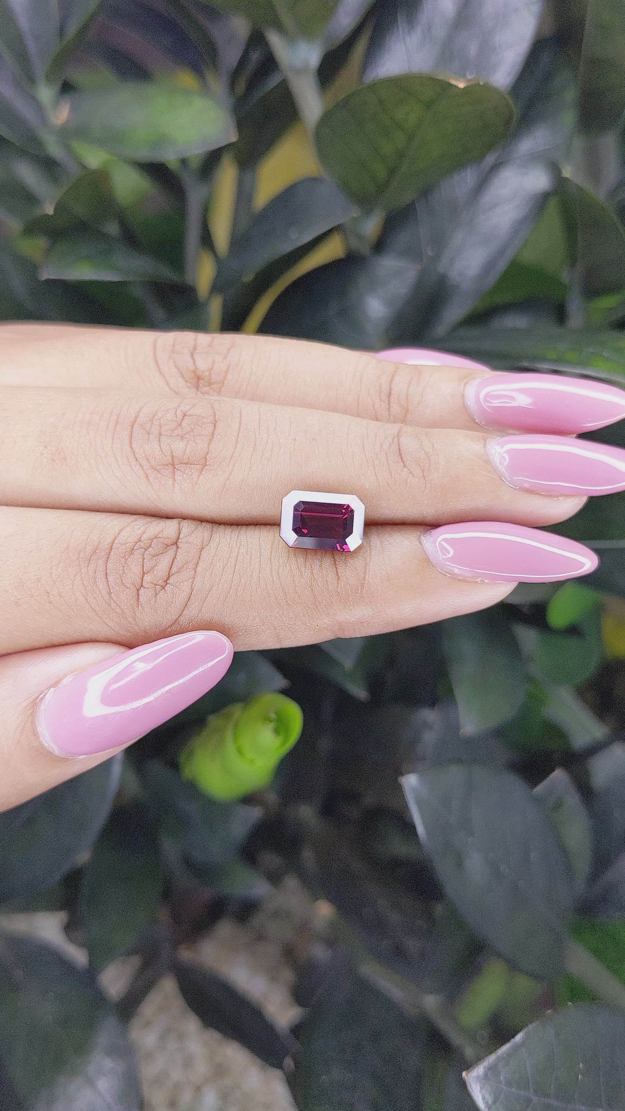 3.70 Ct. Garnet from Tanzania Size Video