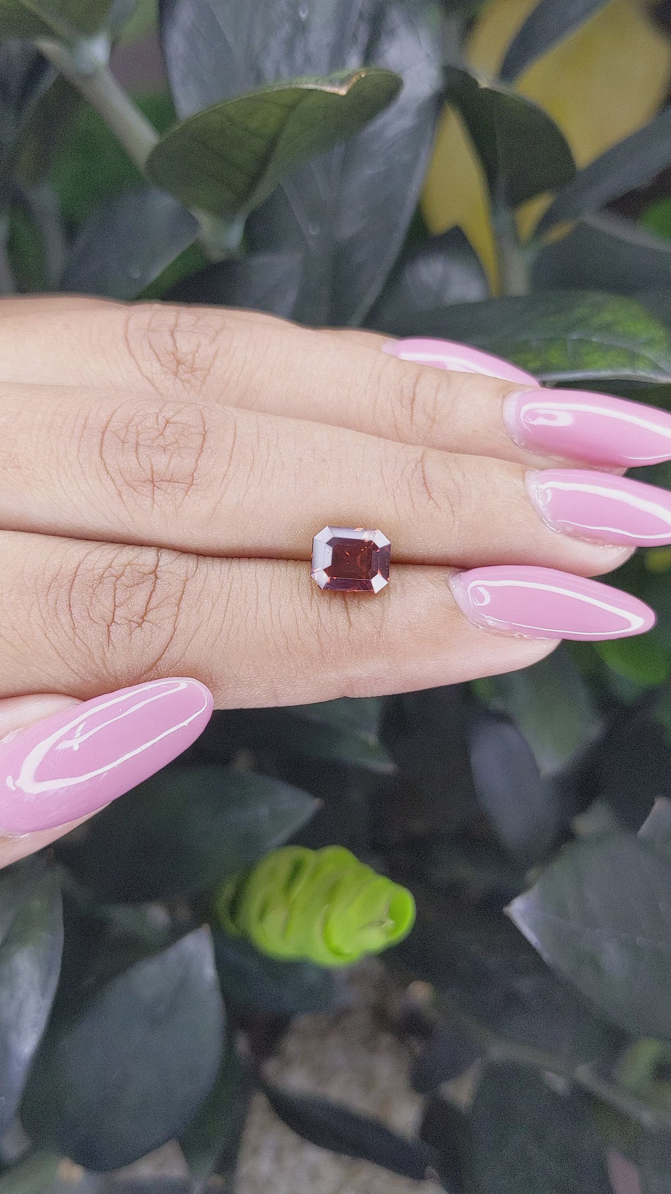 2.30 Ct. Garnet from Tanzania Size Video