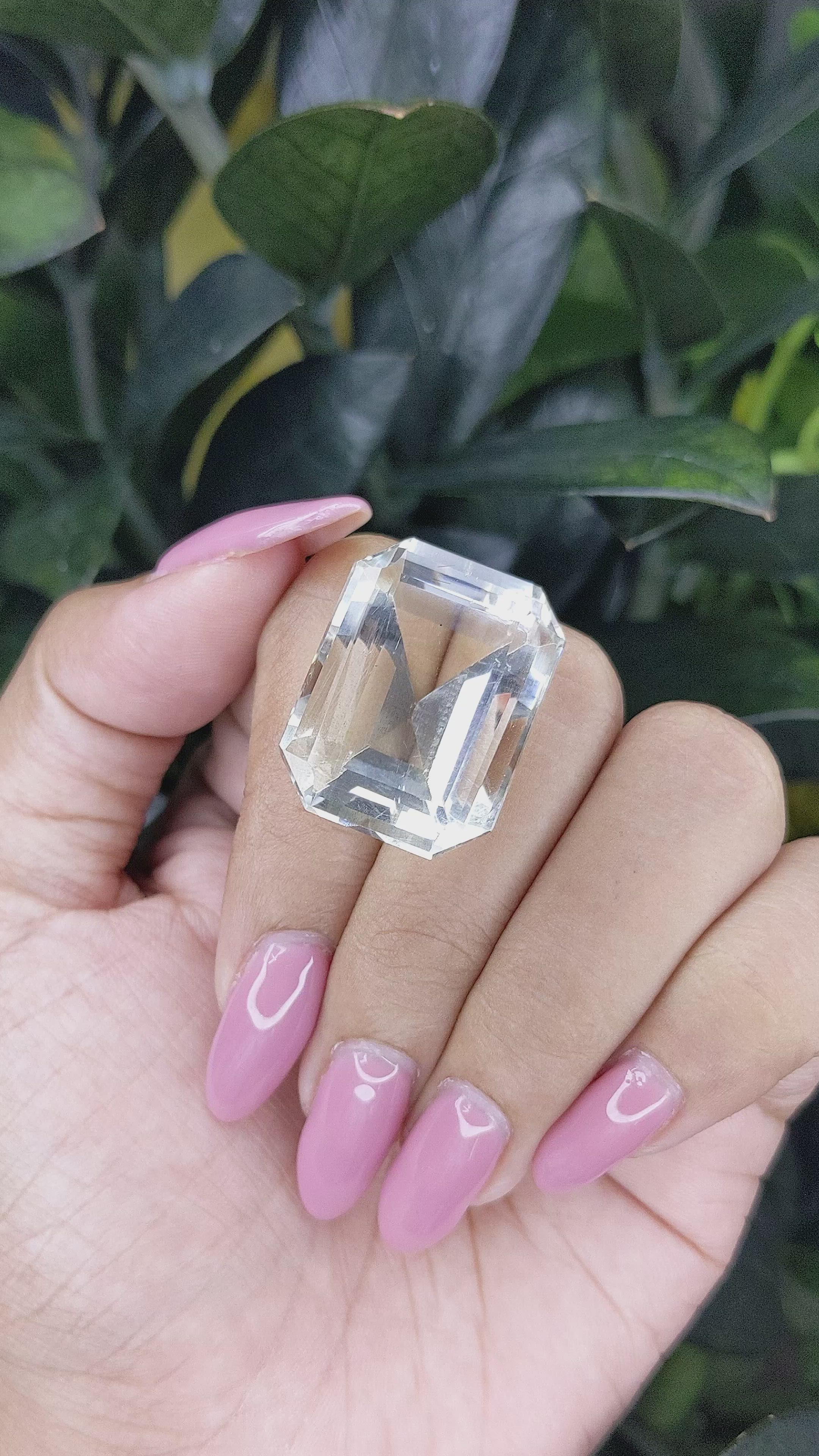 49.46 Ct. Quartz from Madagascar Size Video