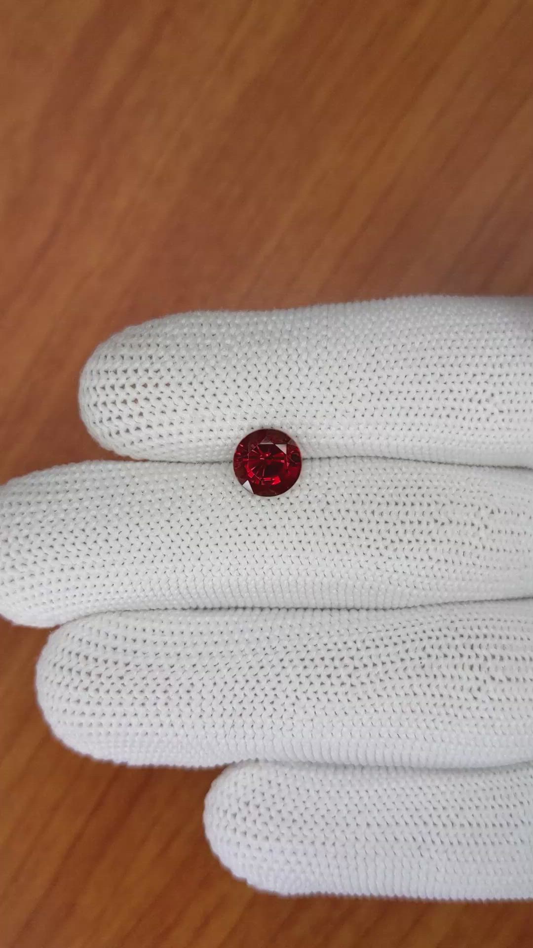 2.16 Ct. Rhodolite Garnet from Ceylon (Sri Lanka) Size Video