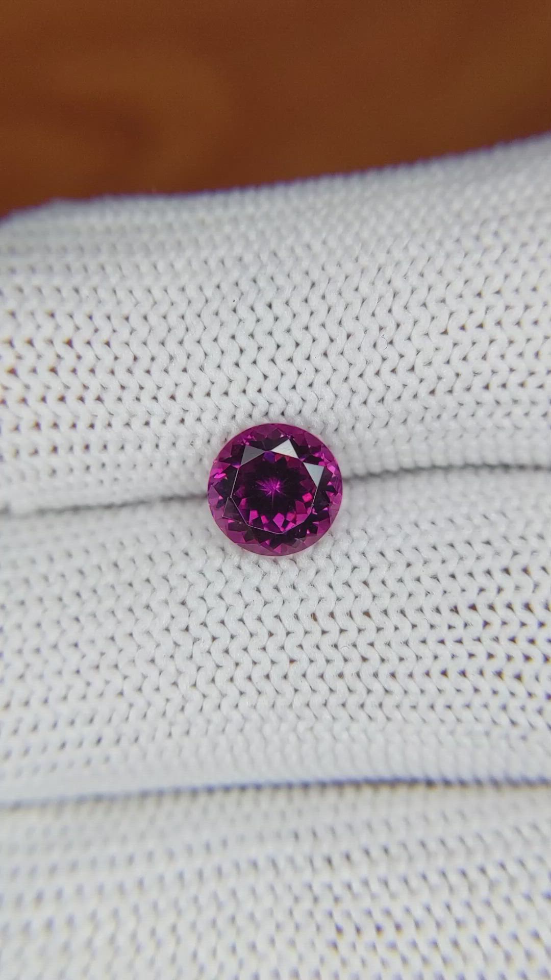 1.63 Ct. Rhodolite Garnet from Ceylon (Sri Lanka) Size Video