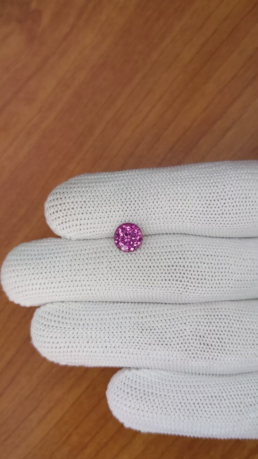 1.77 Ct. Rhodolite Garnet from Ceylon (Sri Lanka) Size Video