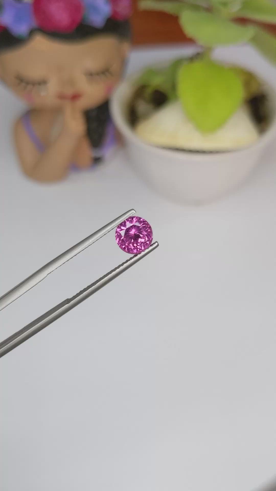 1.77 Ct. Rhodolite Garnet from Ceylon (Sri Lanka) Size Video