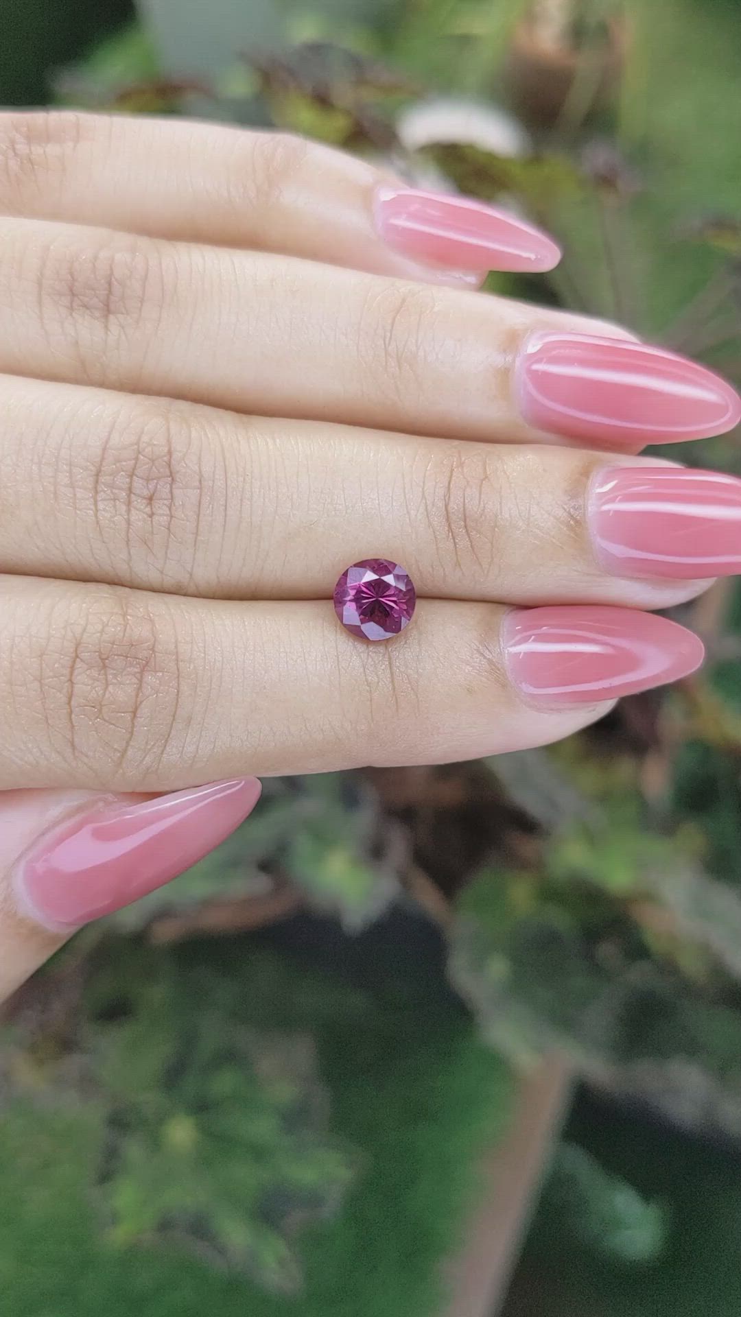 1.49 Ct. Rhodolite Garnet from Ceylon (Sri Lanka) Size Video