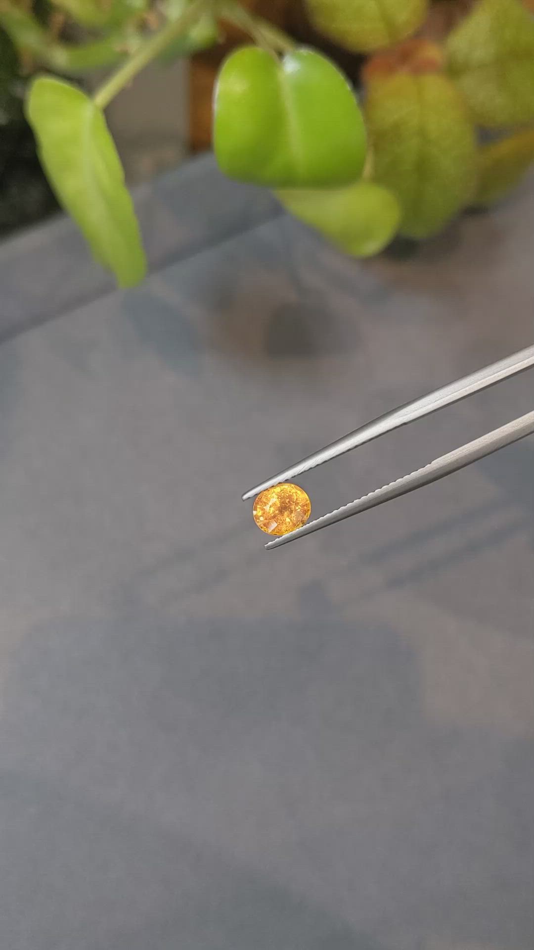 1.34 Ct. Spessartite Garnet from Namibia Size Video