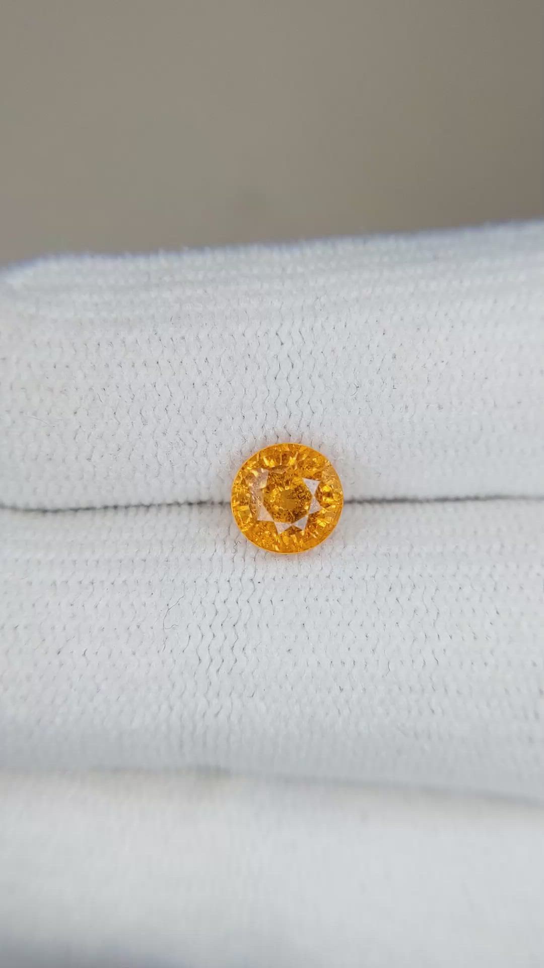 1.23 Ct. Spessartite Garnet from Namibia Size Video