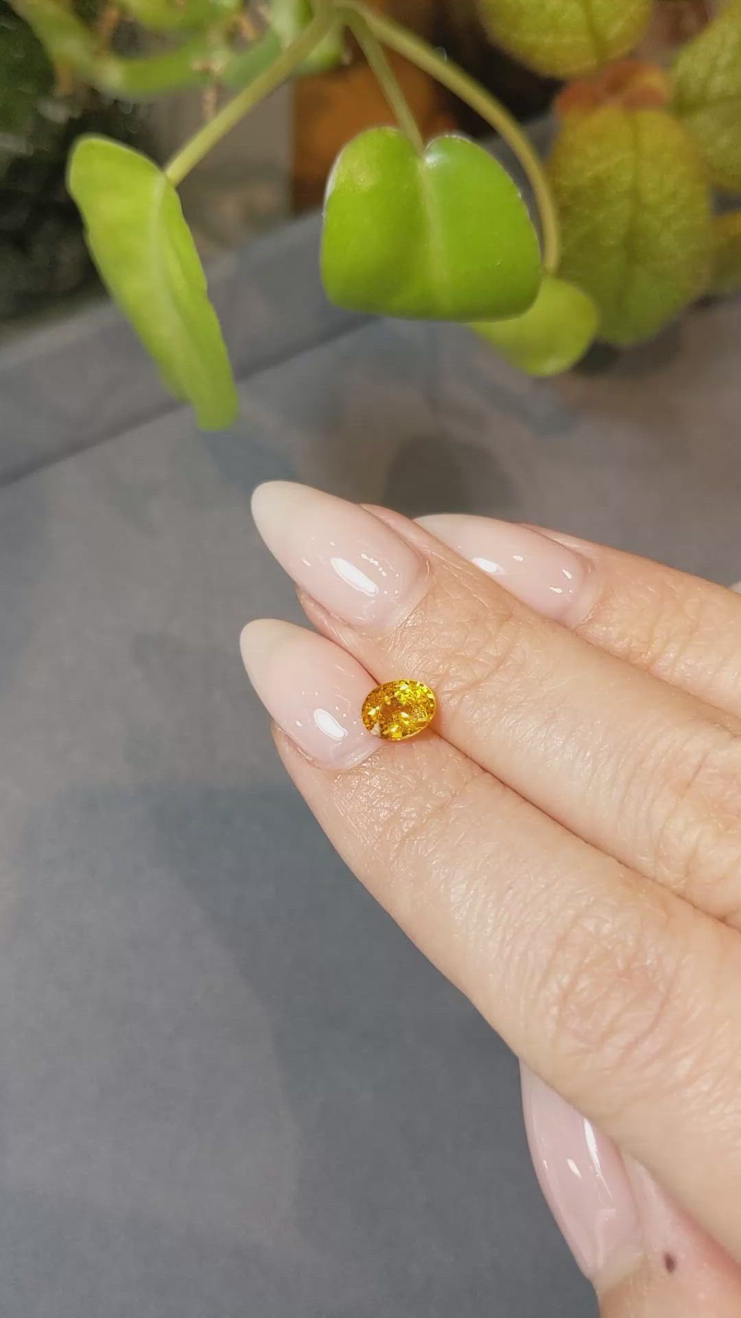 1.14 Ct. Spessartite Garnet from Namibia Size Video