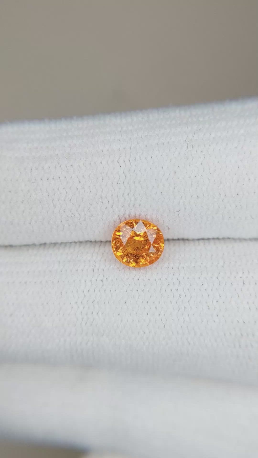 1.08 Ct. Spessartite Garnet from Namibia Size Video