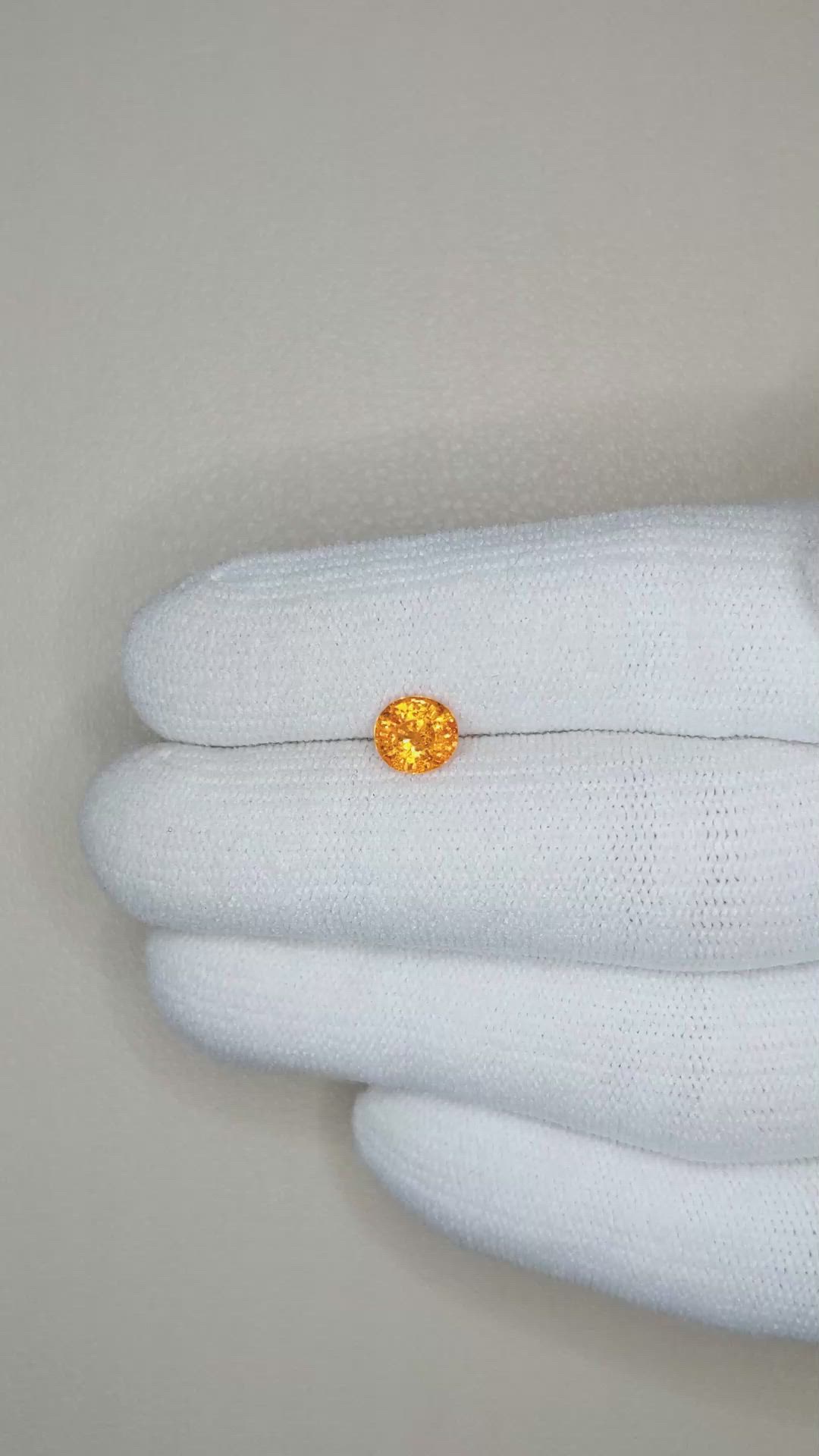 1.08 Ct. Spessartite Garnet from Namibia Size Video