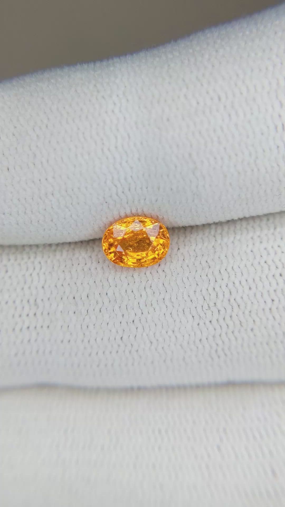 1.16 Ct. Spessartite Garnet from Namibia Size Video