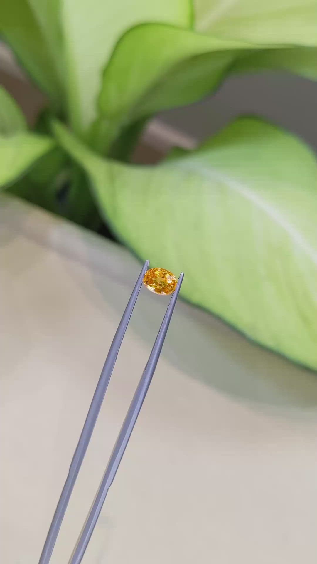 1.16 Ct. Spessartite Garnet from Namibia Size Video