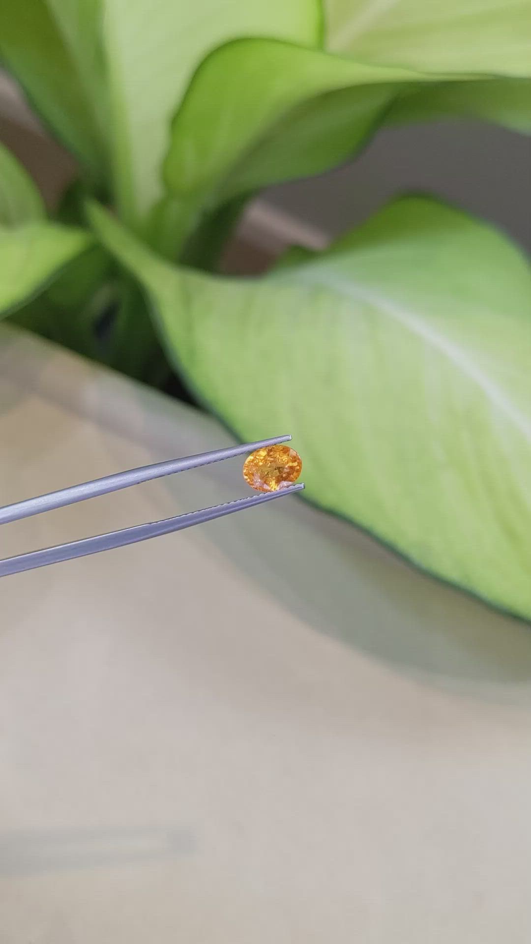 1.60 Ct. Spessartite Garnet from Namibia Size Video