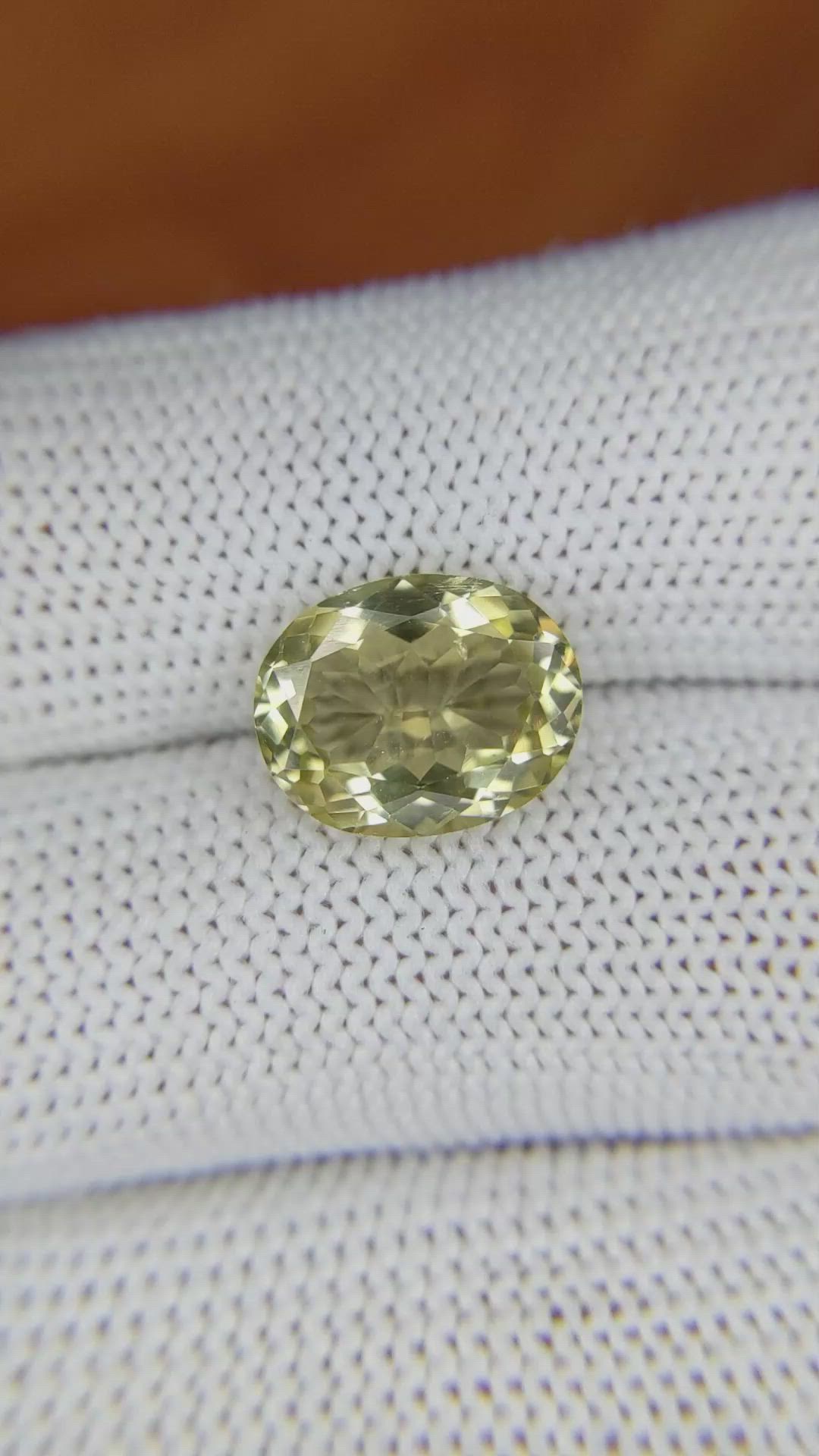 3.79 Ct. Sinhalite from Ceylon (Sri Lanka) Size Video