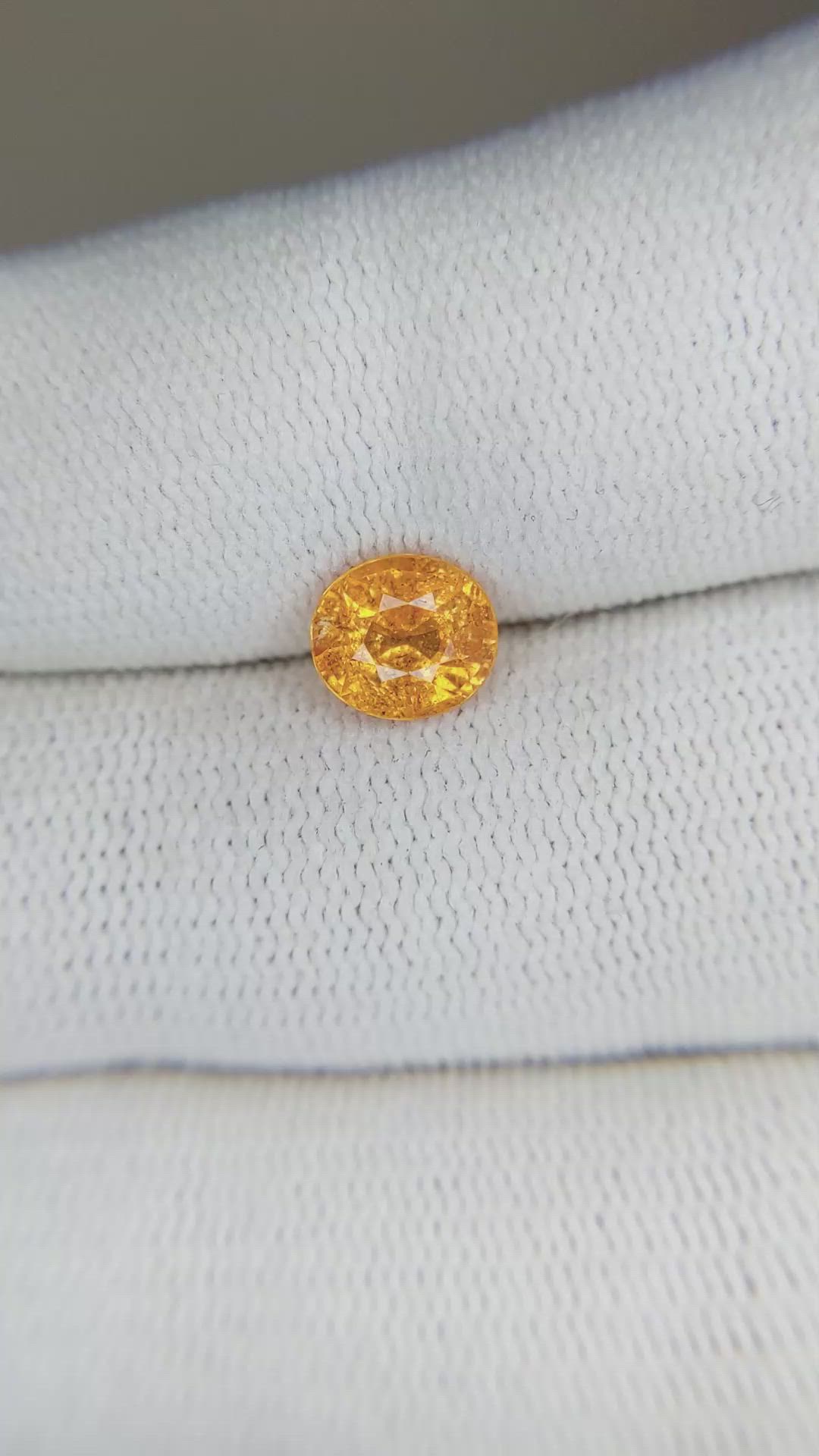 1.47 Ct. Spessartite Garnet from Namibia Size Video