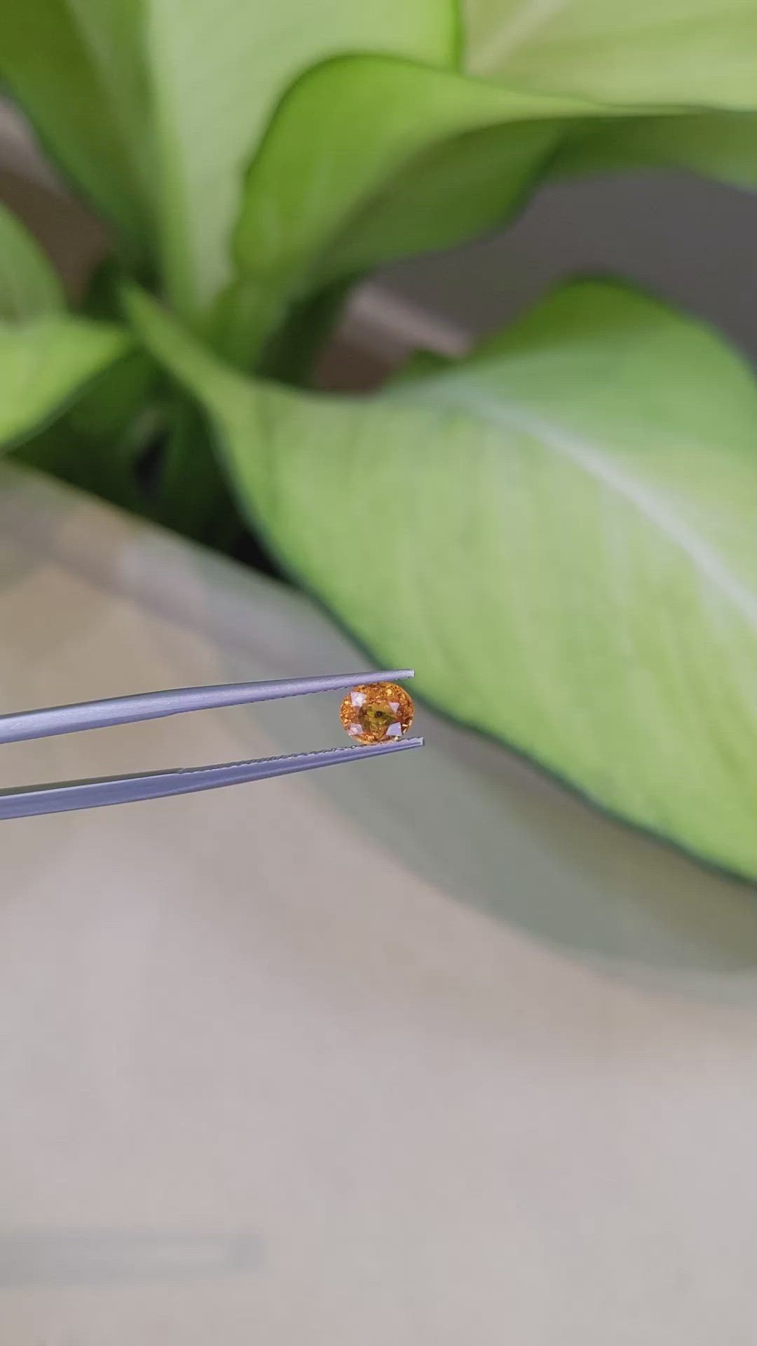 1.08 Ct. Spessartite Garnet from Namibia Size Video