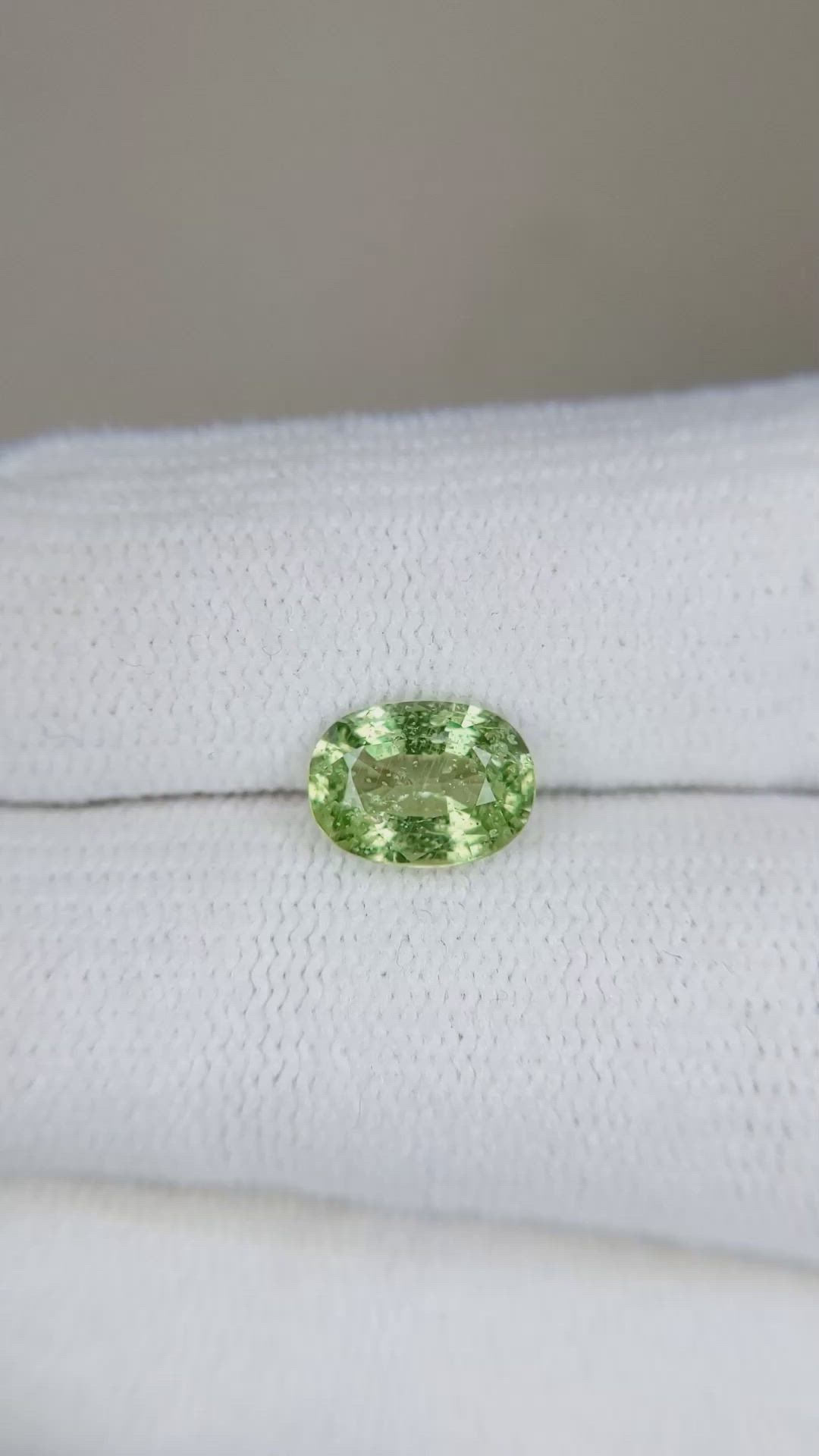 1.63 Ct. Tsavorite Garnet from Tanzania Size Video