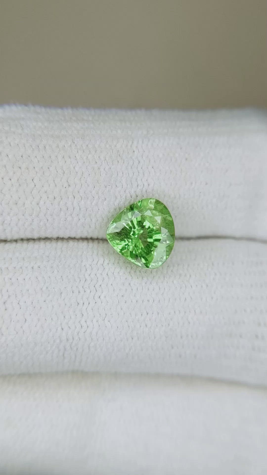 2.11 Ct. Tsavorite Garnet from Tanzania Size Video