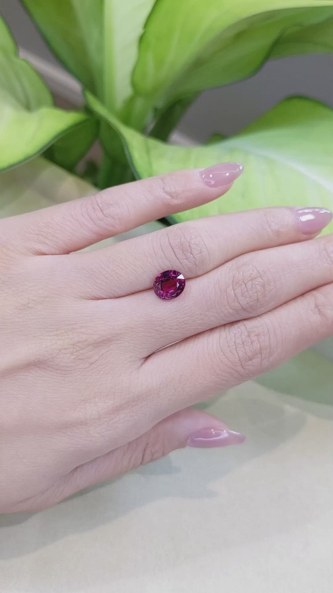 2.50 Ct. Malaya Garnet from Tanzania Size Video