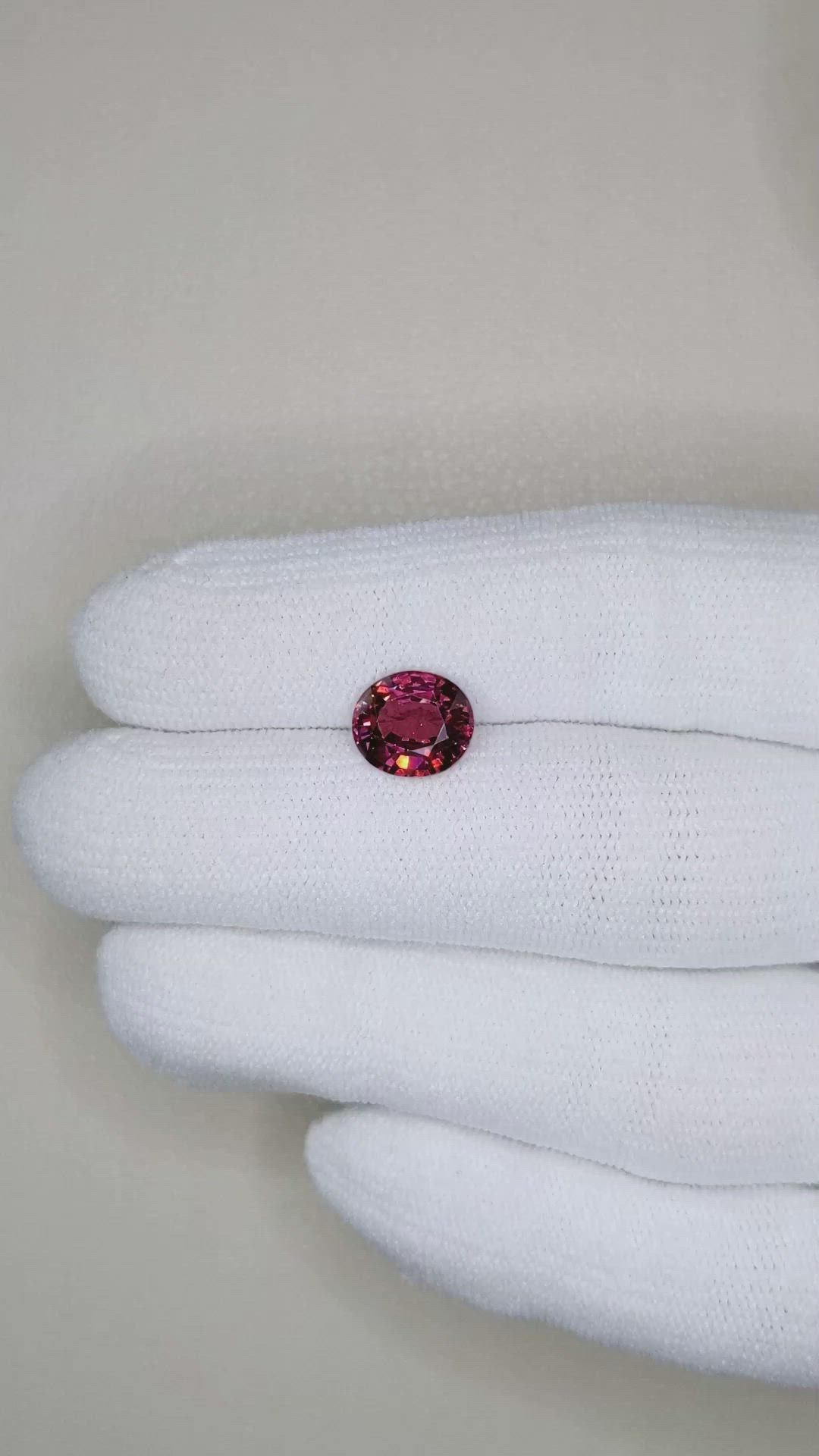 2.50 Ct. Malaya Garnet from Tanzania Size Video