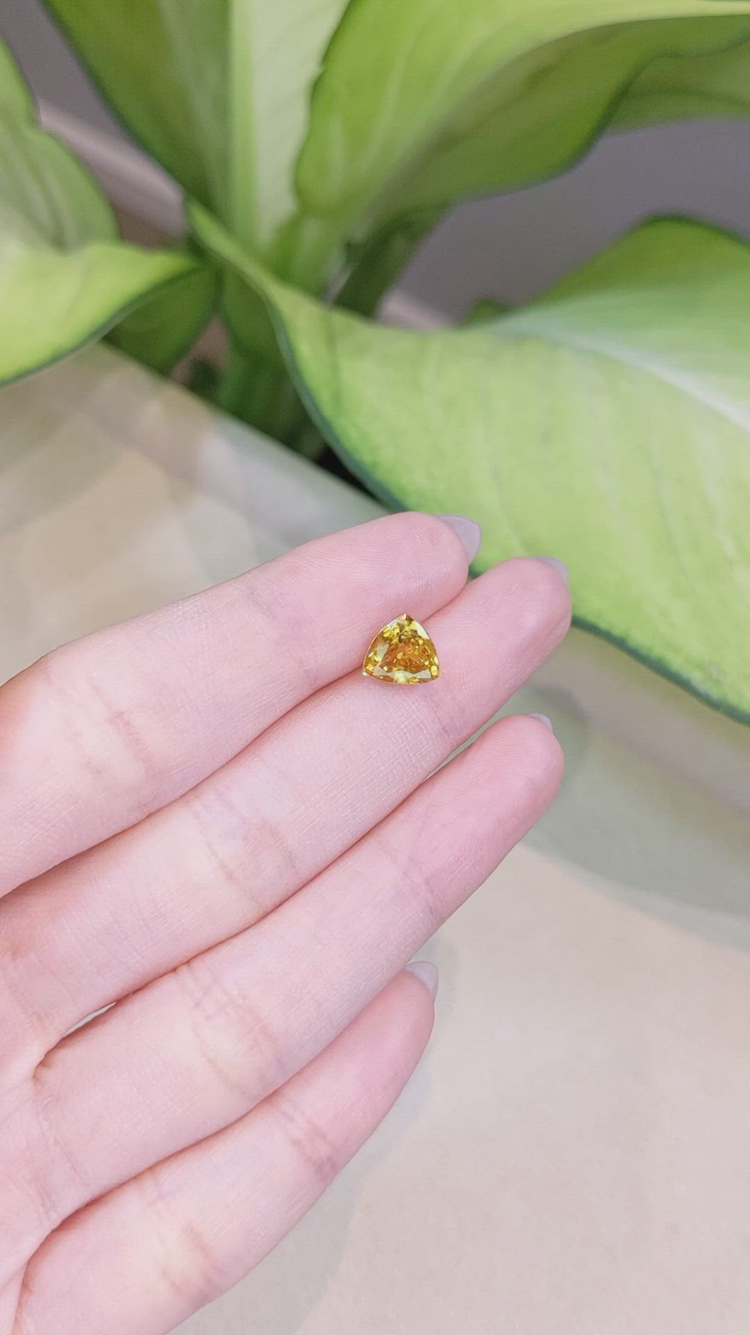 2.08 Ct. Yellow Sphene (Titanite) from Madagascar Size Video