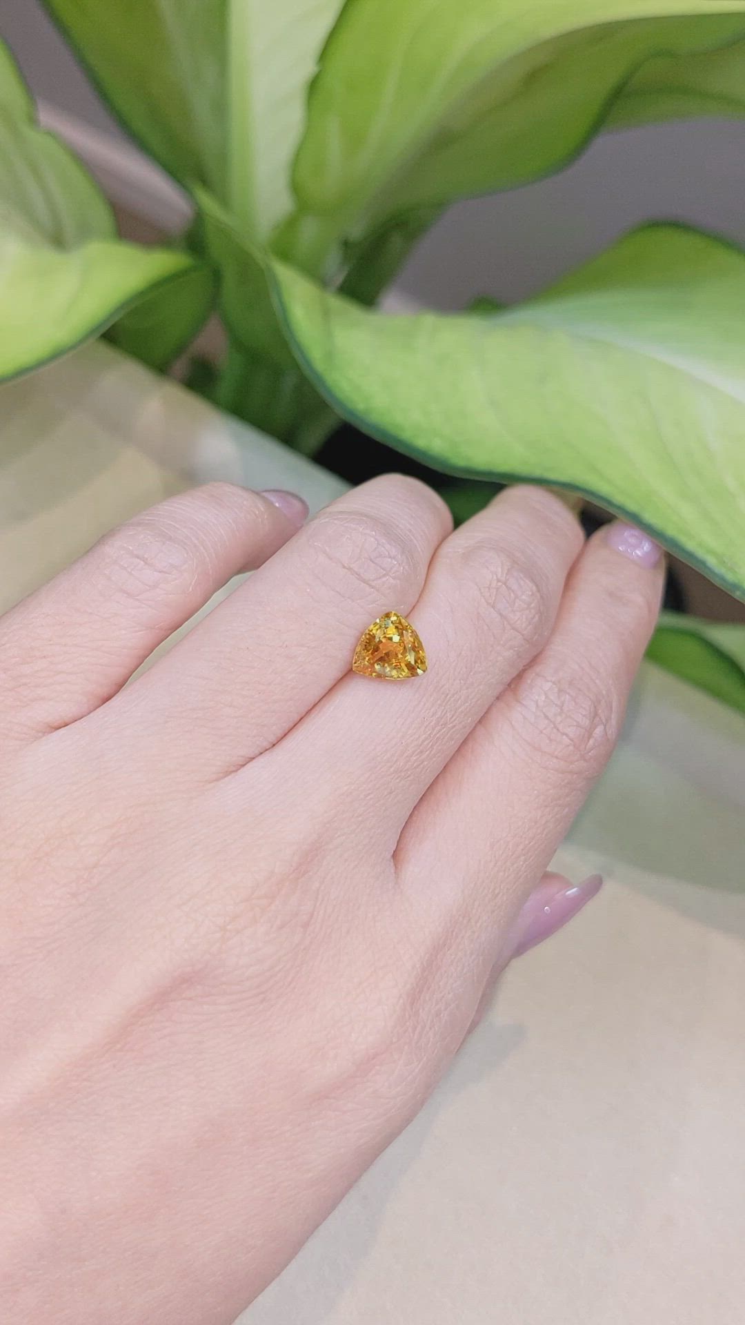 2.08 Ct. Yellow Sphene (Titanite) from Madagascar Size Video