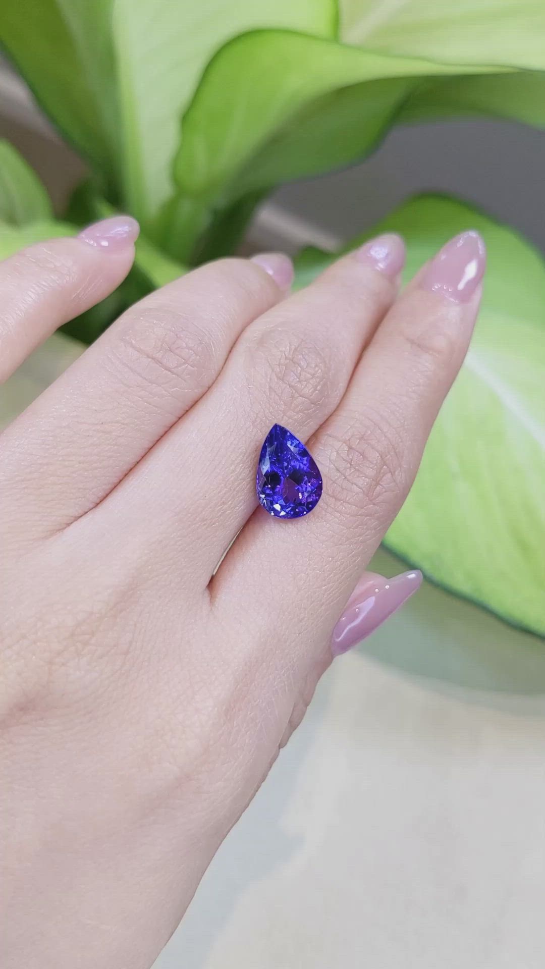 4.42 Ct. Tanzanite from Tanzania Size Video