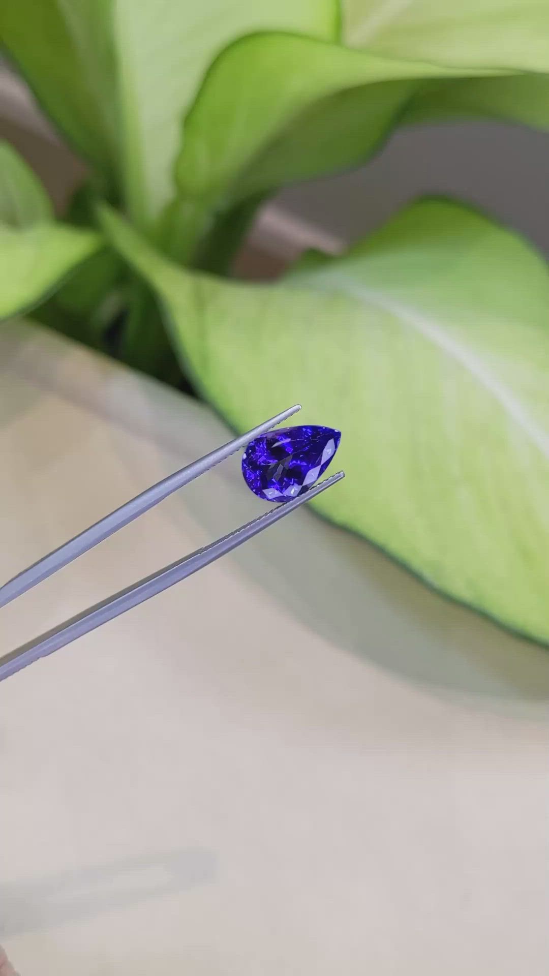 4.42 Ct. Tanzanite from Tanzania Size Video