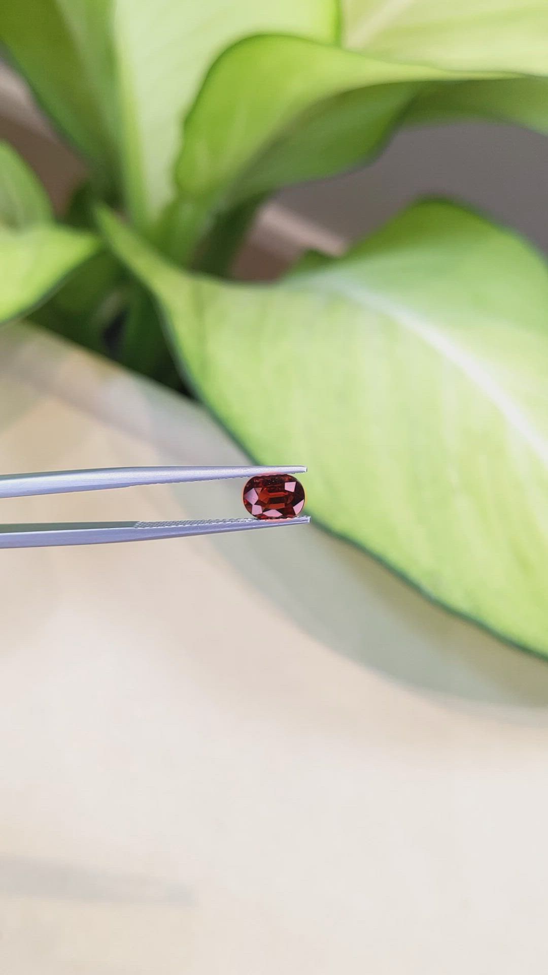 1.14 Ct. Red Spinel from Burma (Myanmar) Size Video