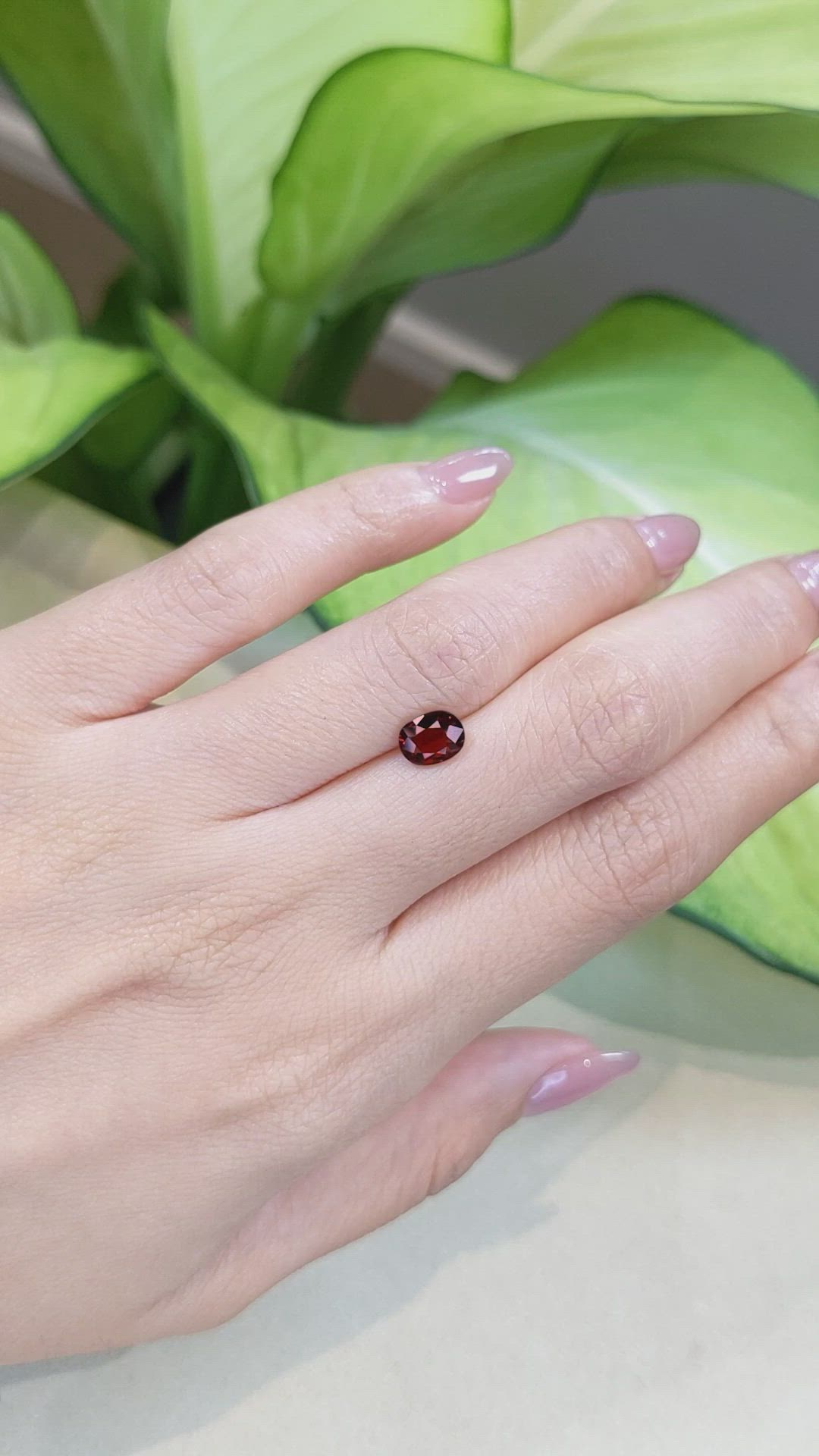 1.14 Ct. Red Spinel from Burma (Myanmar) Size Video