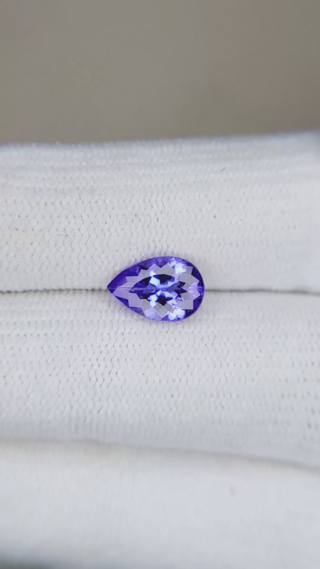 1.36 Ct. Tanzanite from Tanzania Size Video