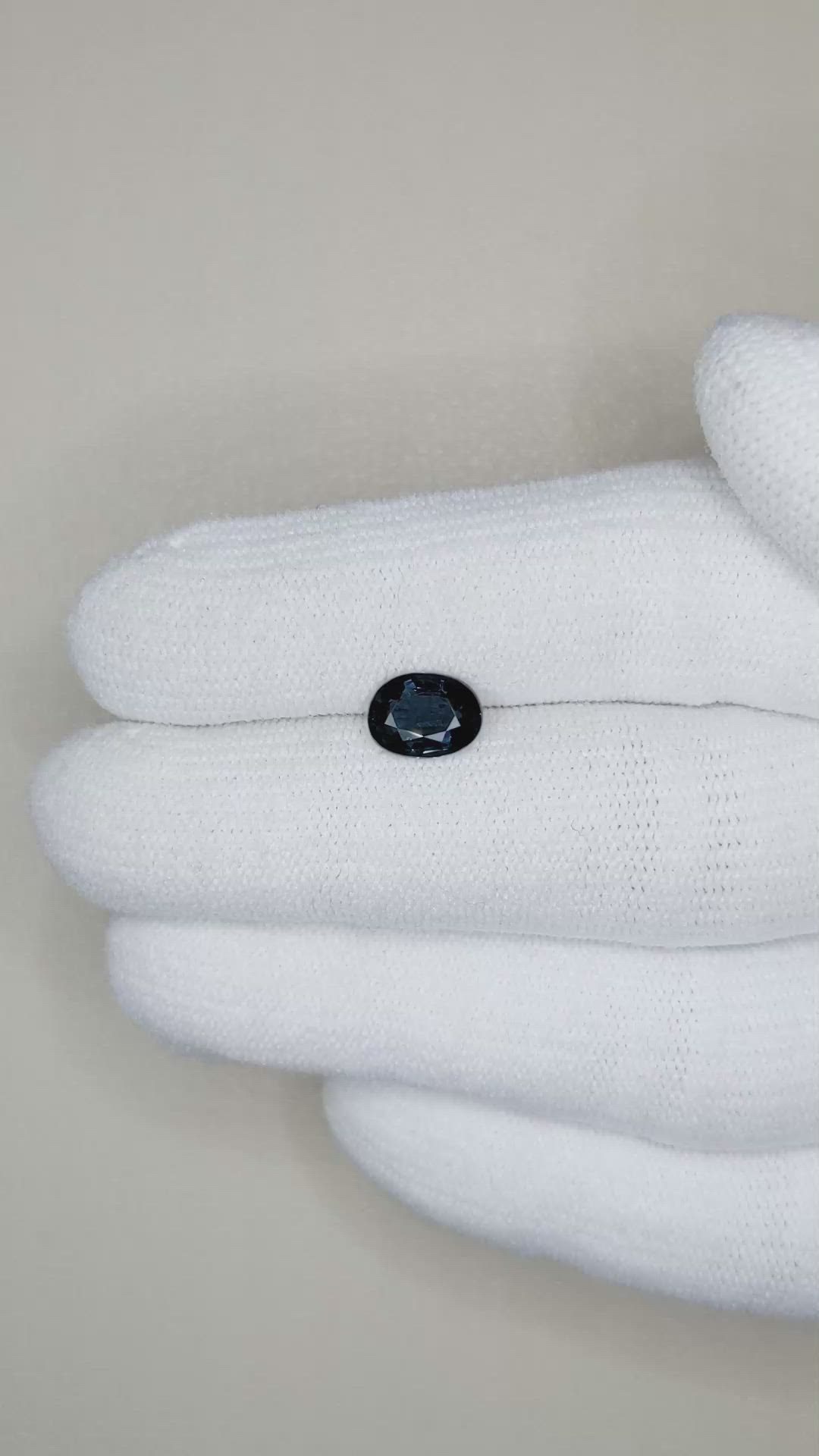 1.33 Ct. Cobalt Spinel from Tanzania Size Video