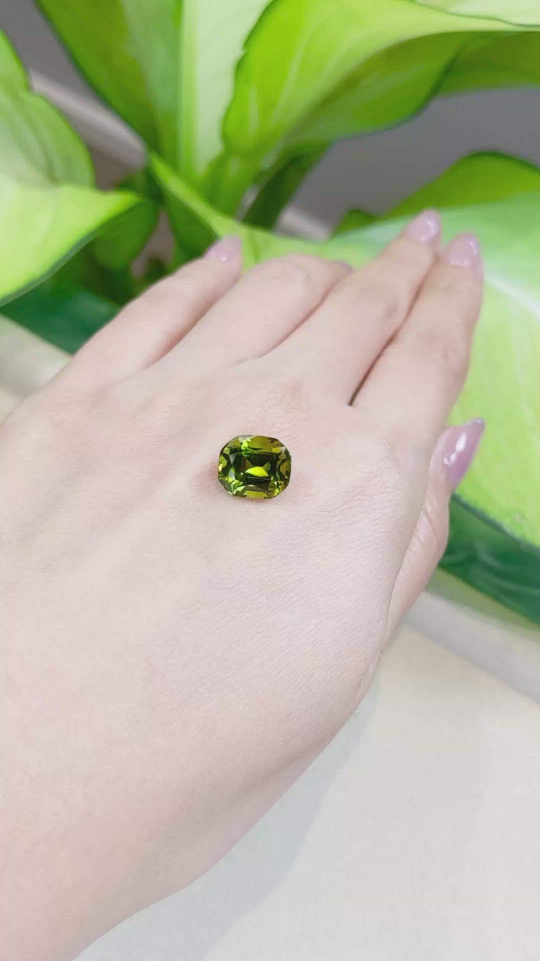 5.68 Ct. Peridot from Burma (Myanmar) Size Video